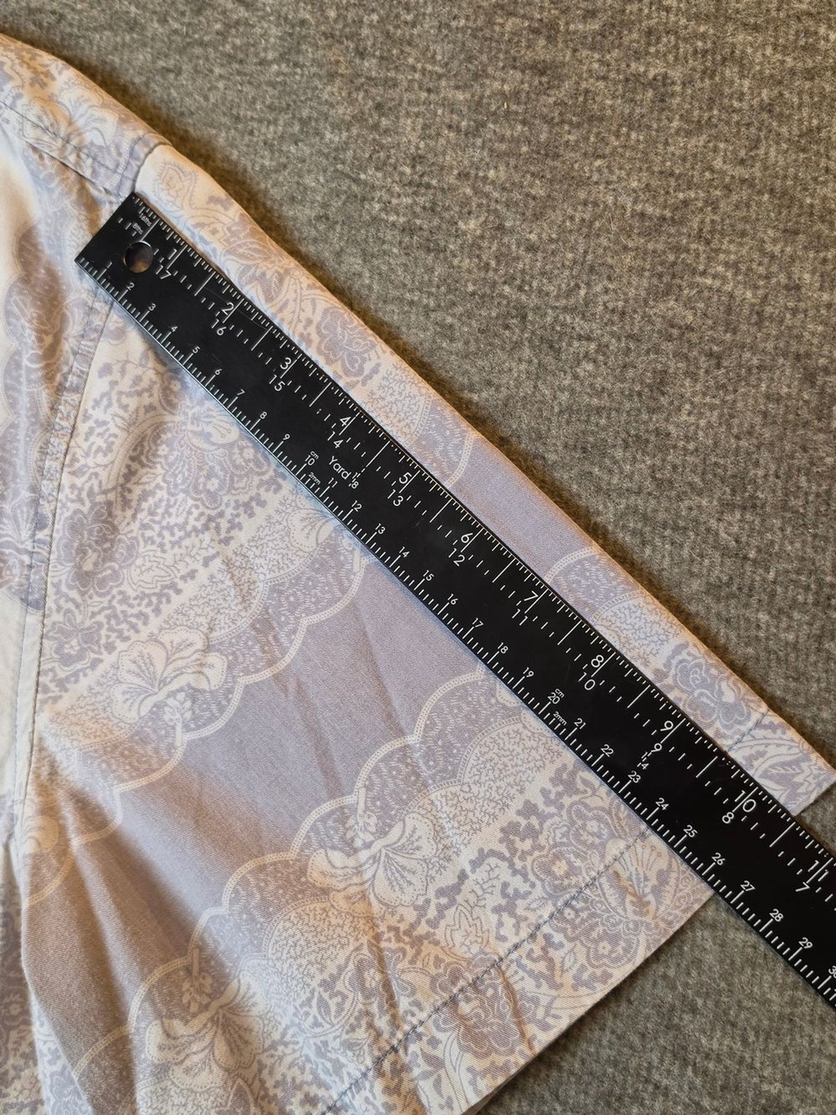 BDG Shirt Mens XL Lavendar Gray Bandana Print Button Down Bohemian Hippie