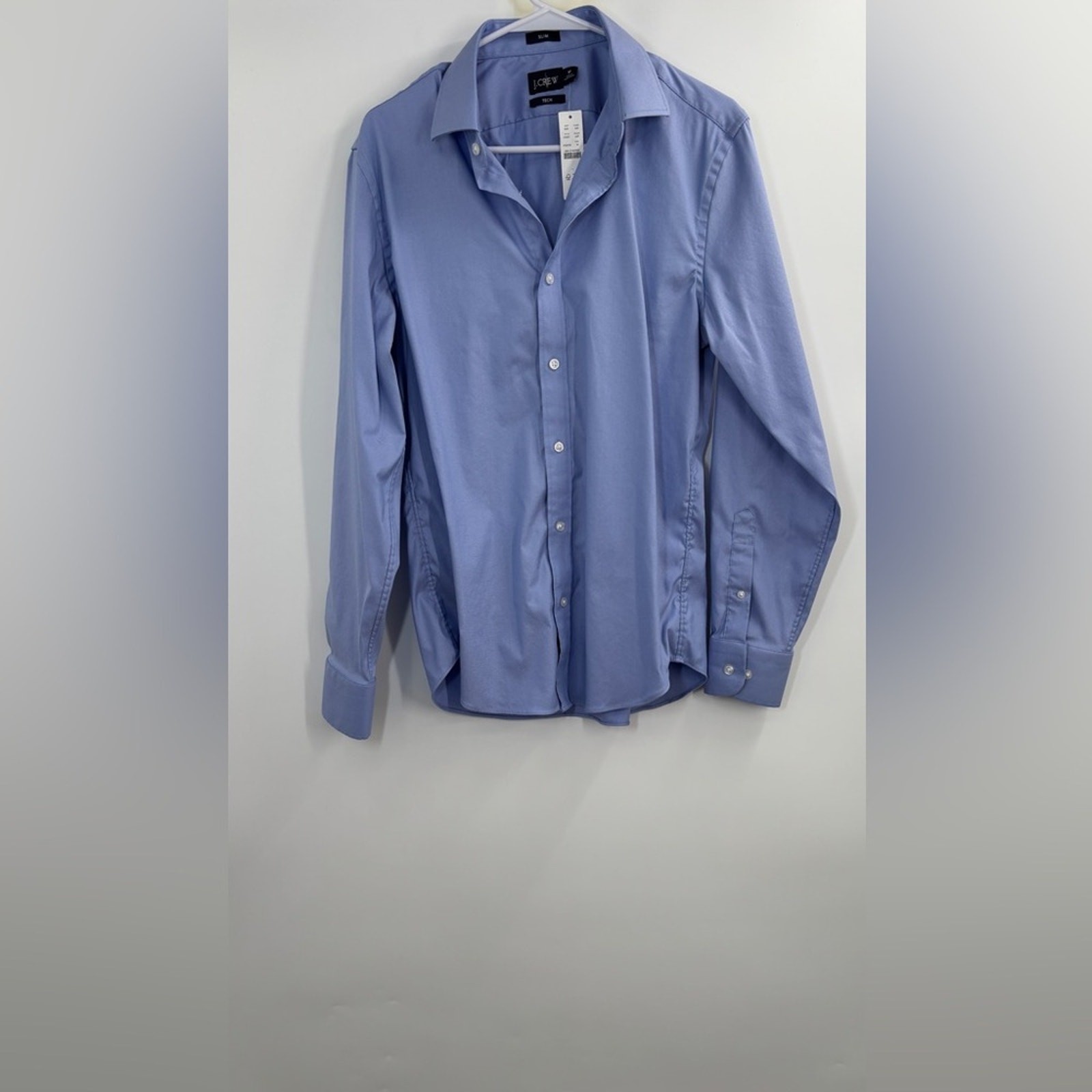 J.Crew Slim Bowery performance stretch dress shirt with spread collar M