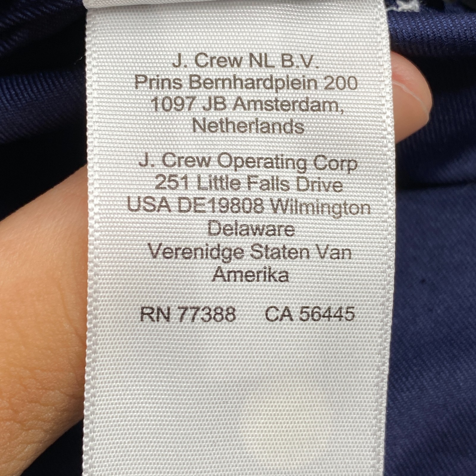 J.Crew Bowery performance Shirt Men Large Blue Button Up Long Sleeve Classic Fit
