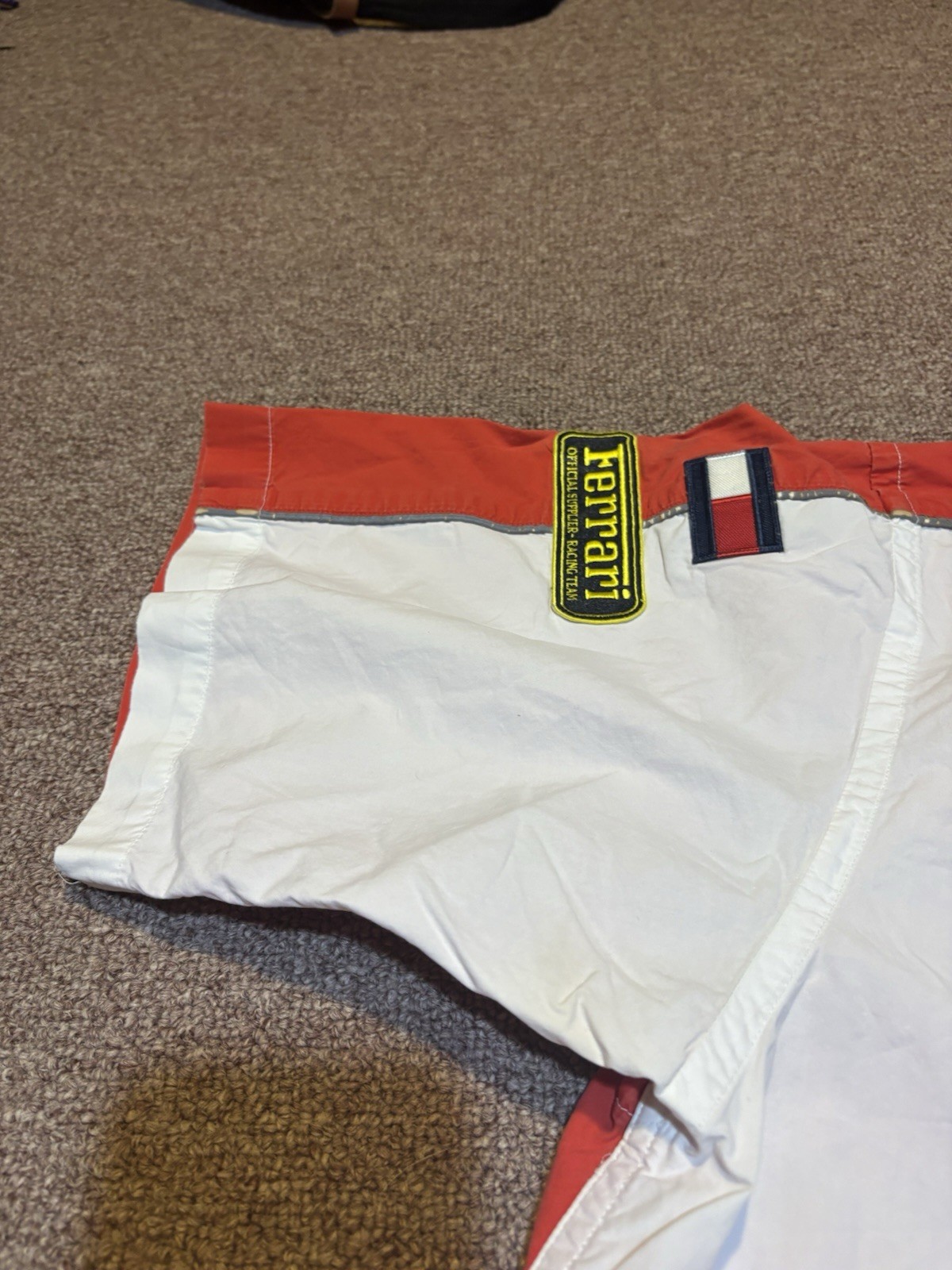 Vintage 2001 Tommy Hilfiger Ferrari Team Racing Put Crew Button Down Shirt