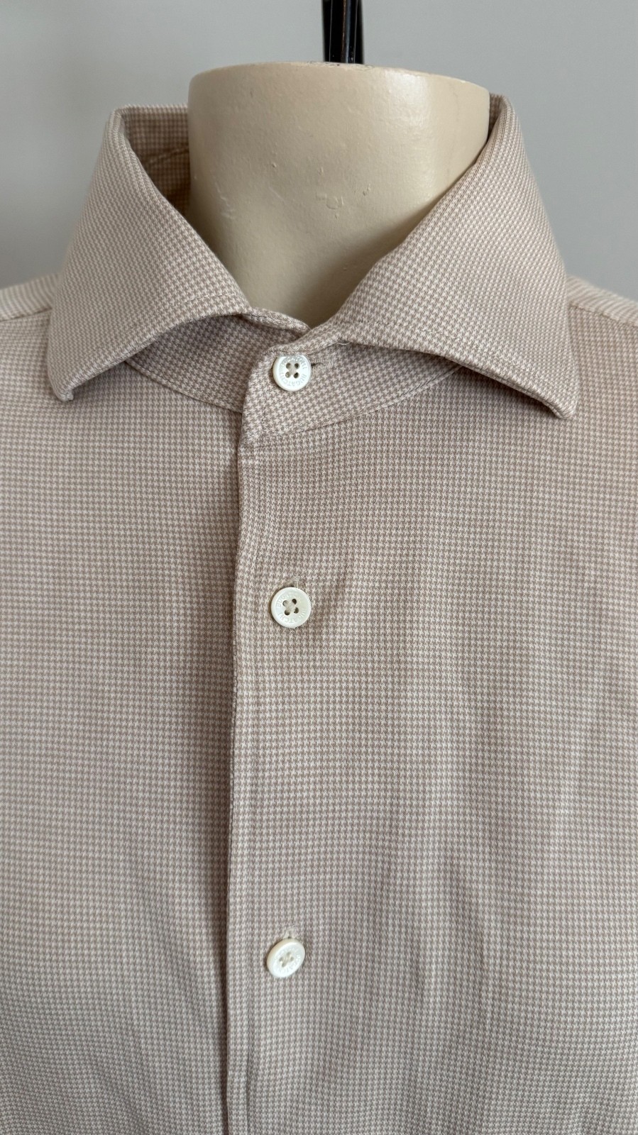 Bugatchi Men’s Sand Button-Up Shirt, Size Large