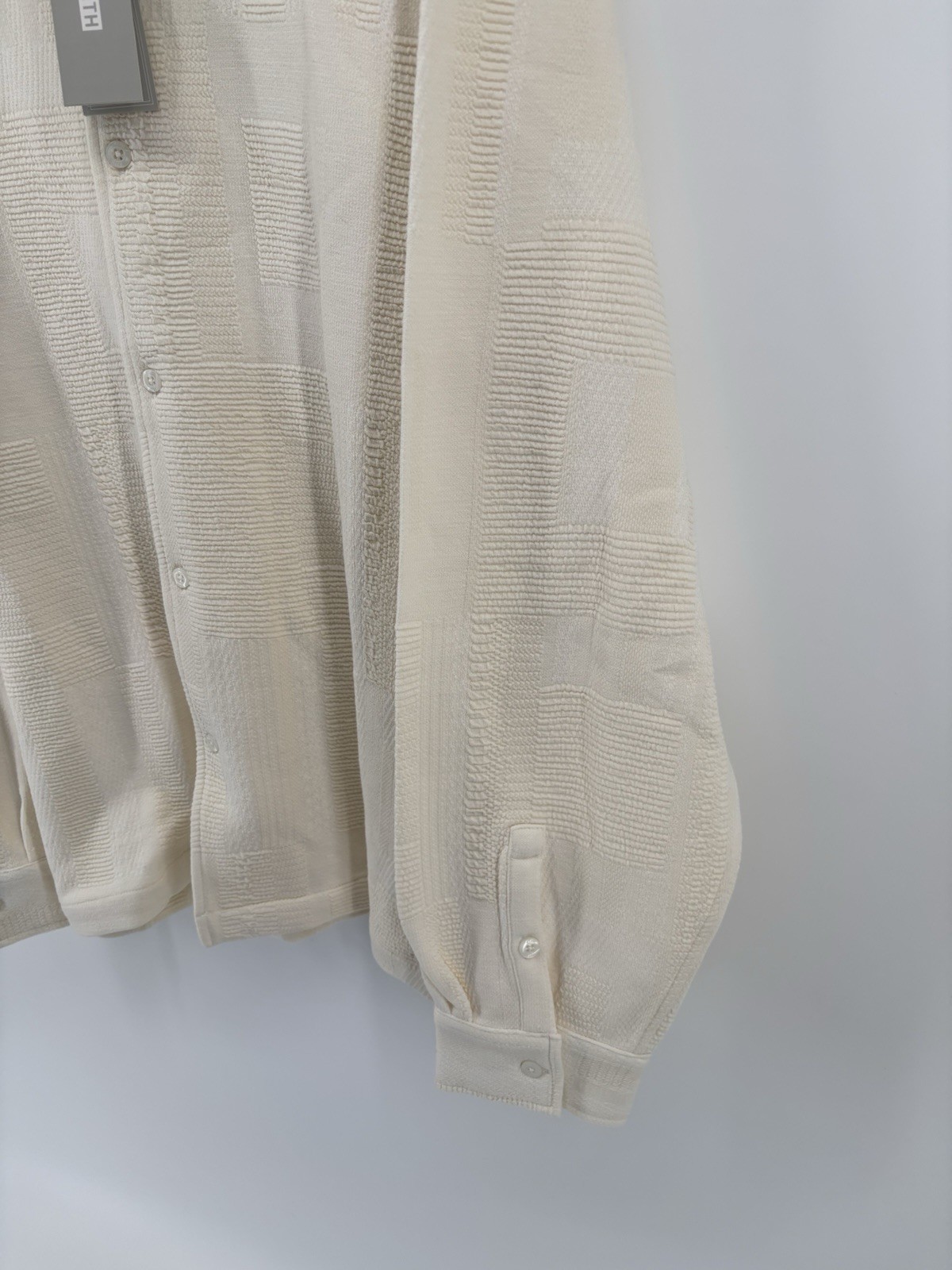 NWT Kith Geometric Knit Cohen Shirt In Skill Sz XL Spring ’24 $240