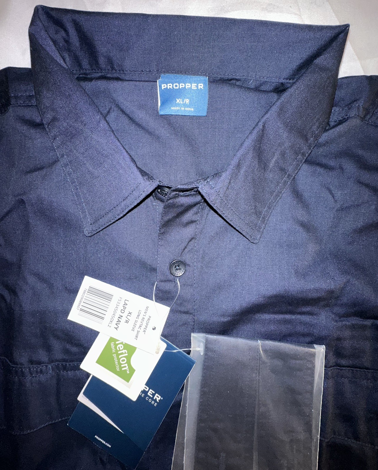 XL/R Propper® Men’s Tactical Dress Shirt – Long Sleeve, Workwear for Men DL63