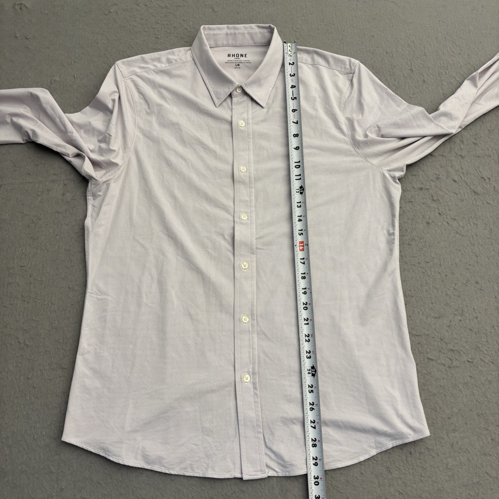Rhone Commuter Shirt Mens Large Pattern Button Up Stretch Long Sleeve Office