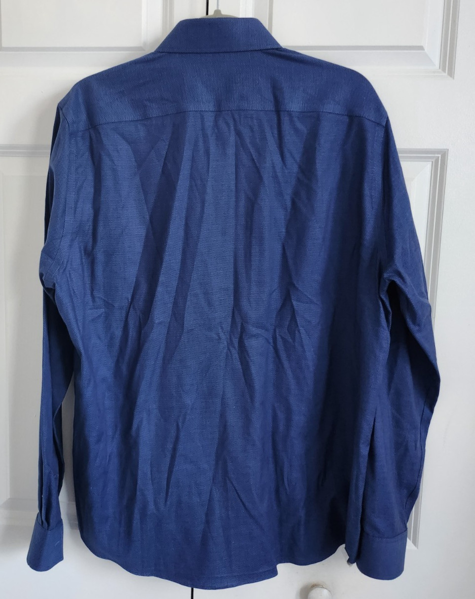 Michael Kors MK Regular Fit Airsoft Stretch Sz 16 34/35 color Blue