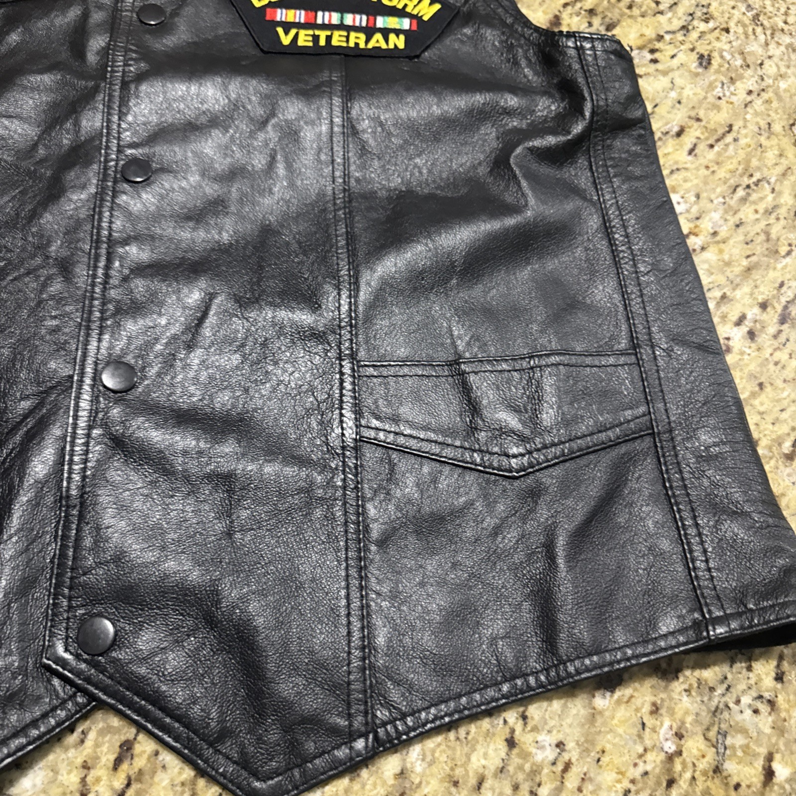 RED RANCH biker vest, men’s size large preowned excellent condition see pictures