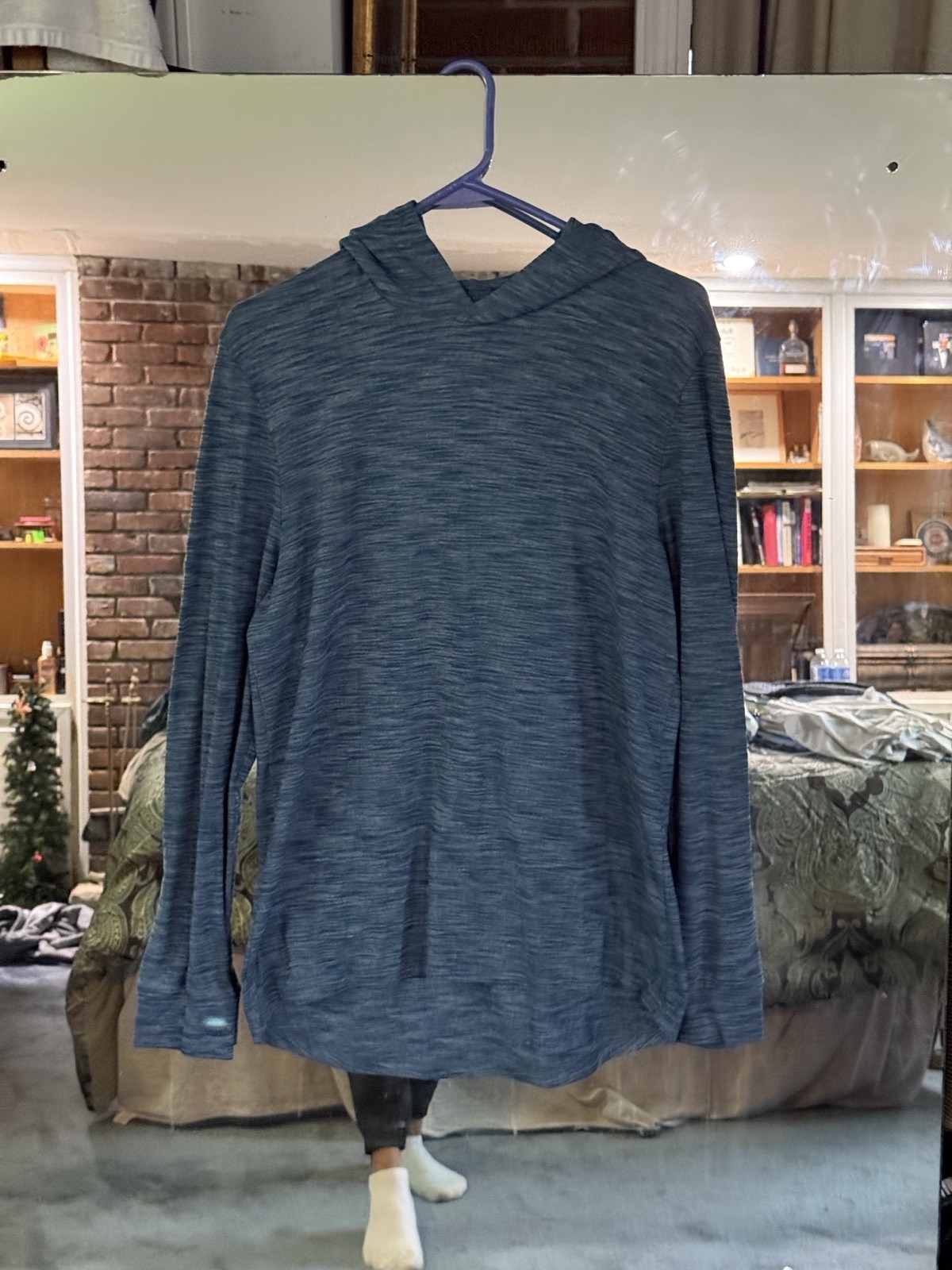 Unbranded Long Sleeve Top Unknown Teal/Navy Heather