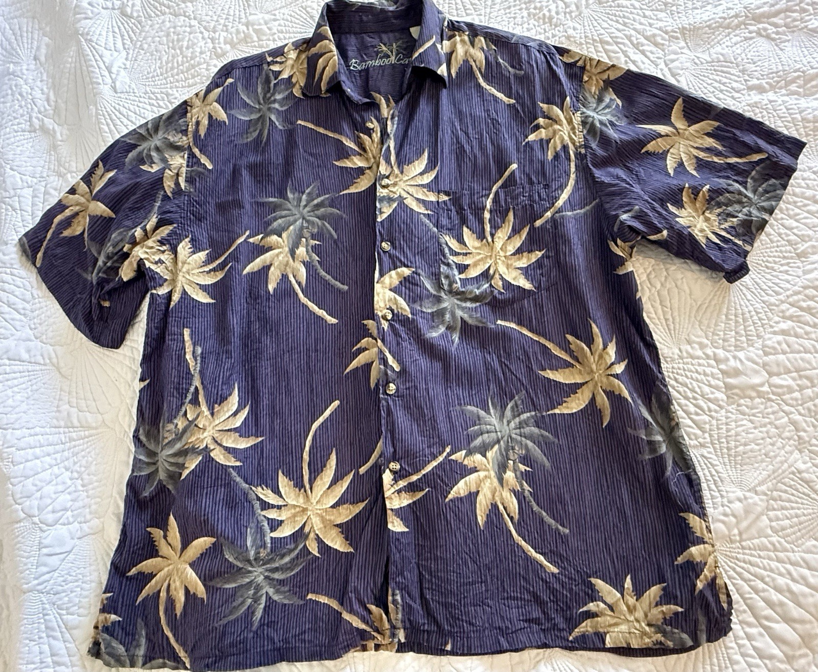 Bamboo Cay Men’s Short Sleeve Hawaiian Shirt