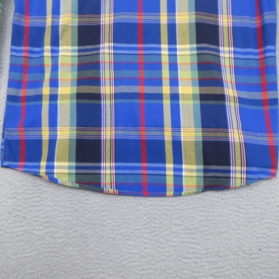 Twenty X Plaid Shirt Mens XL Long Sleeve Blue Multicolor Button Front Pocket