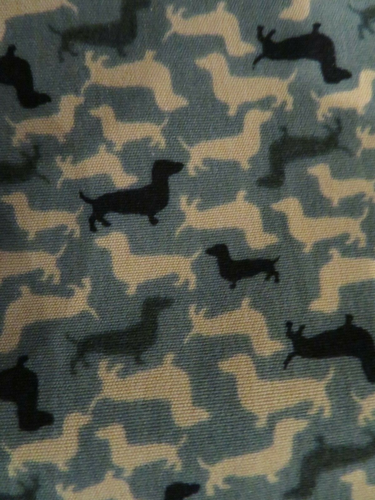 Men’s Dachshund Olive Camo Button Down Shirt Top Geometrix S~M~L~XL NWT
