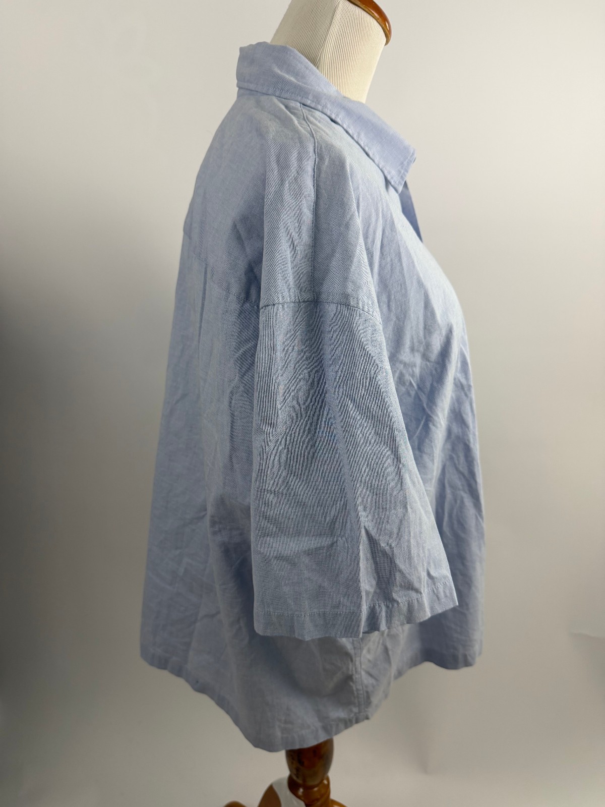 Abercrombie & Fitch Men’s Blue Button Up Short Sleeve Shirt – L NEW NWT