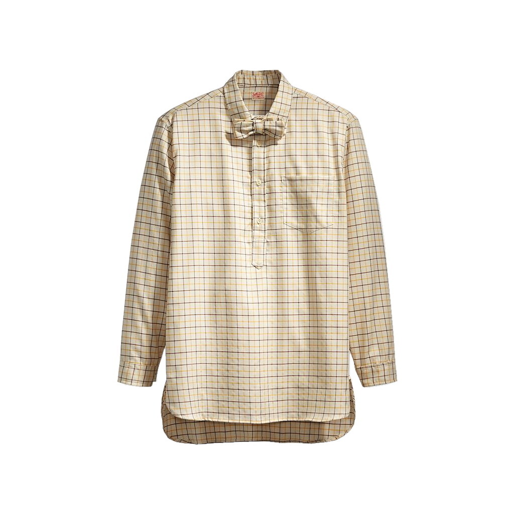 Levis Men’s Plaid Bow Tie Button Down Popover Sport Shirt (Large, Canyon) $285