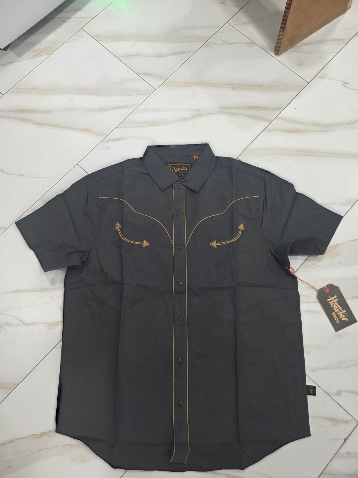 Howlers Brother Broncbuster Snapshirt – Antique Black – Sz L