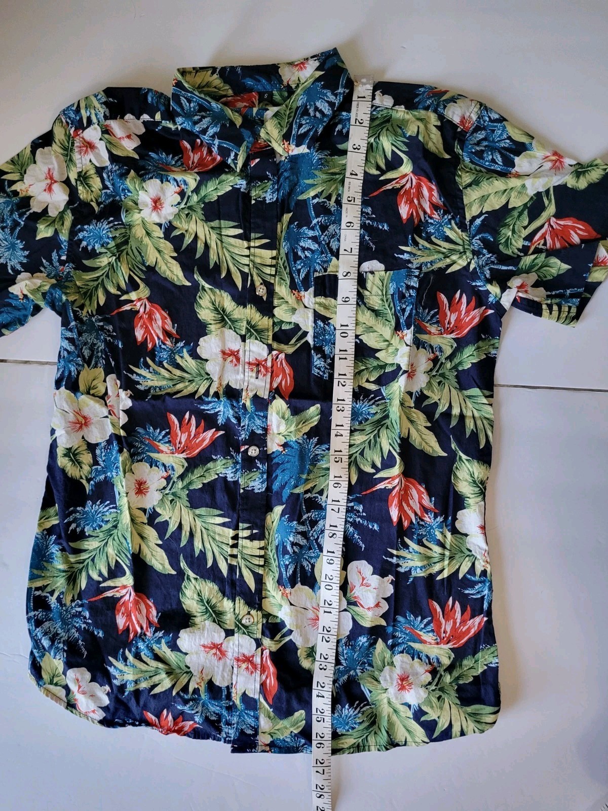 Unbranded Mens S Floral Tropical Vacation Summer Button Down Hawaiian Shirt