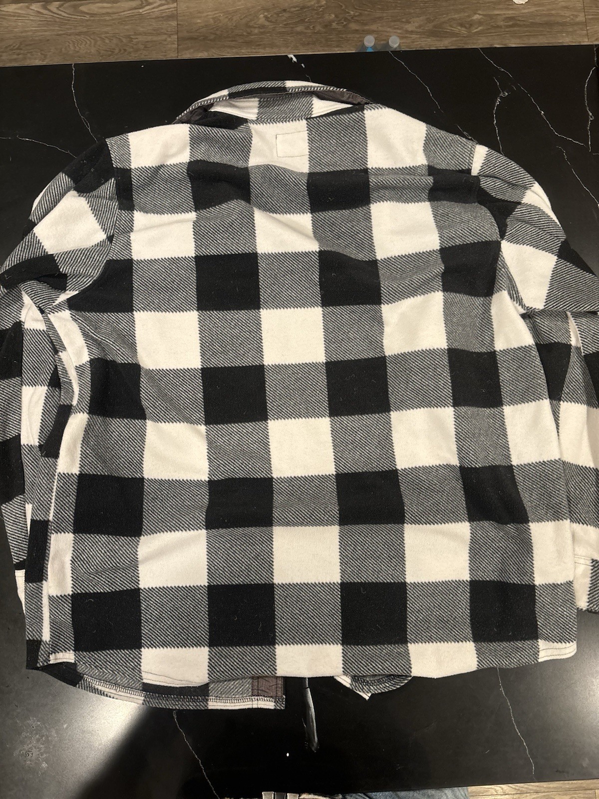Wrangler Authentics Mens Flannel Plaid Jacket Pockets Spread L