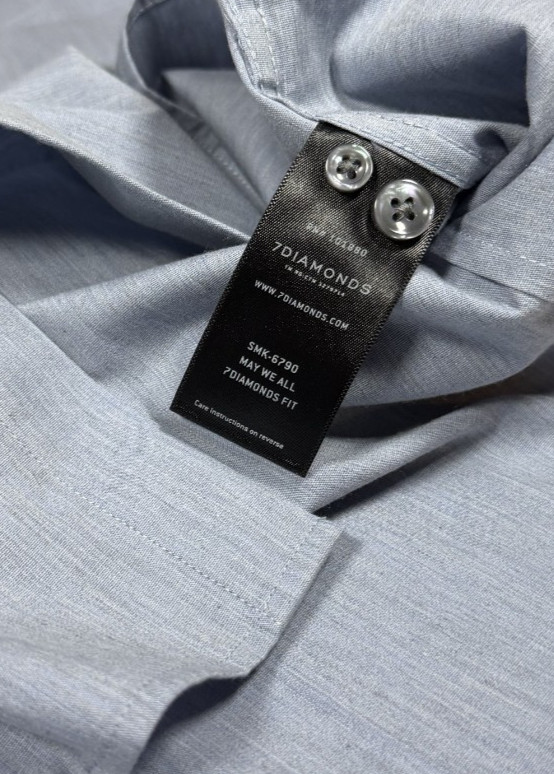 7 Diamonds Men’s Long Sleeve Button Down Shirt XXL / 2XL Gray Stretch Casual