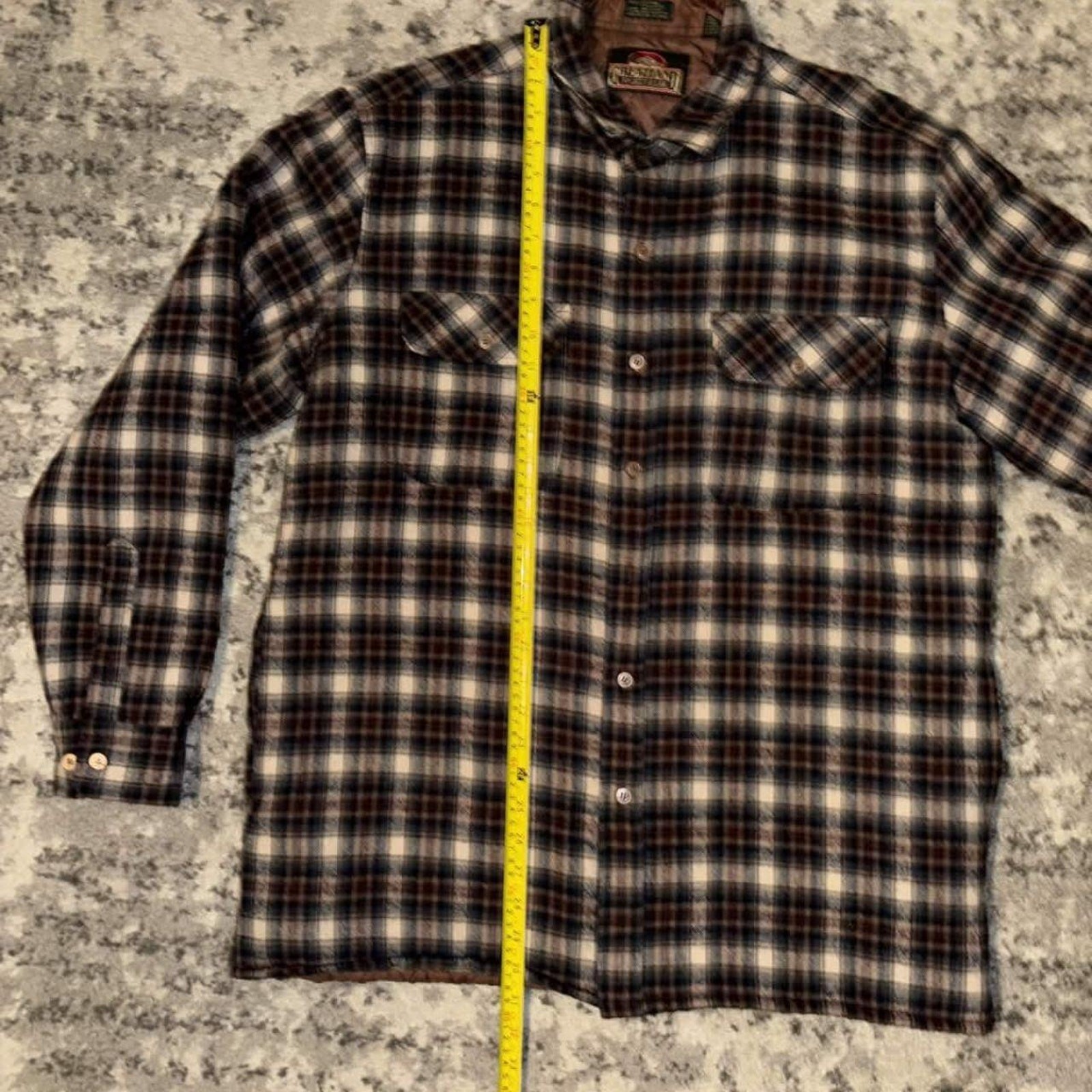 Vintage Greatland Sportswear Insulated Button Up Plaid Wool Shacket