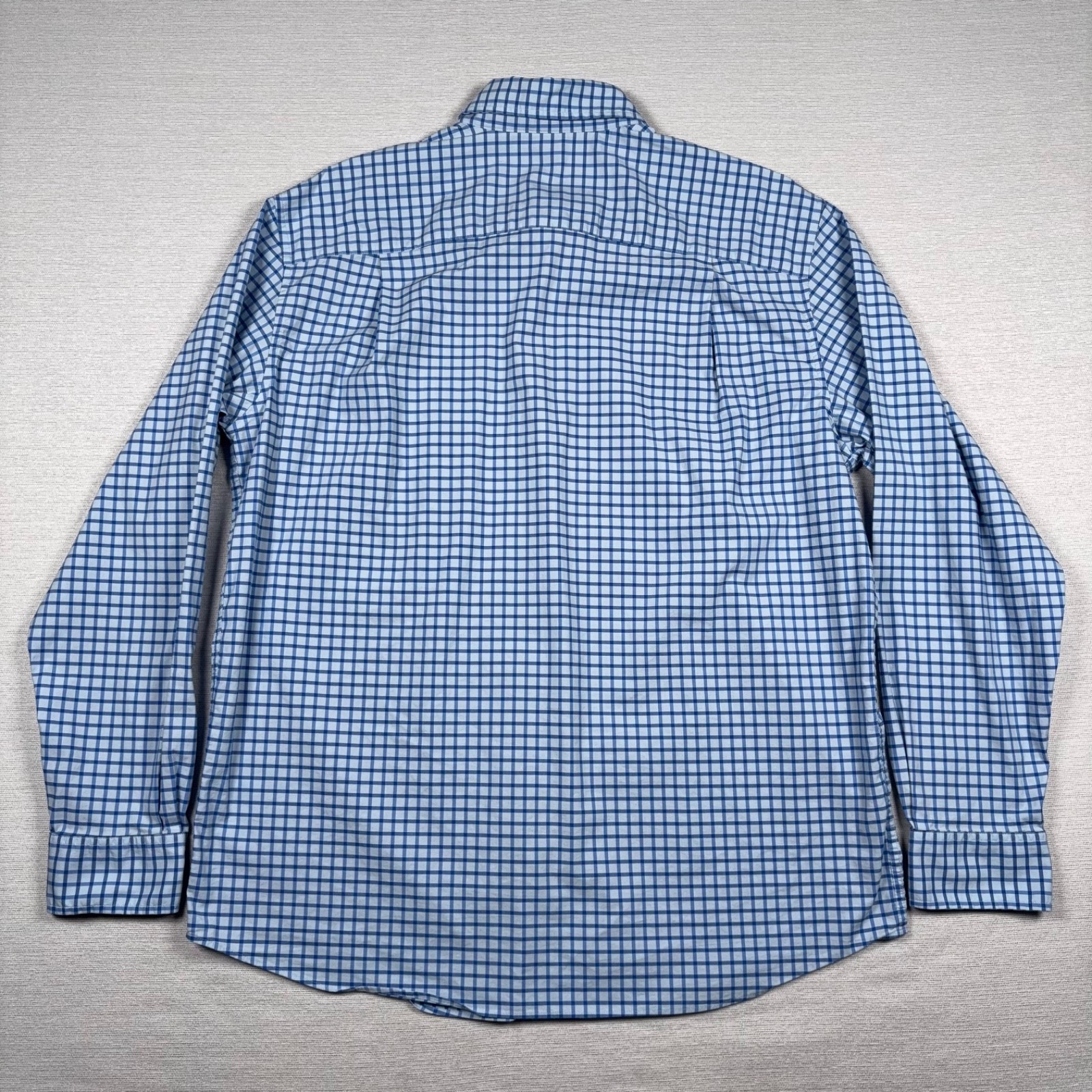 Orvis Comfort Zone Long-Sleeve Classic Fit Shirt Mens Size L Blue Performance