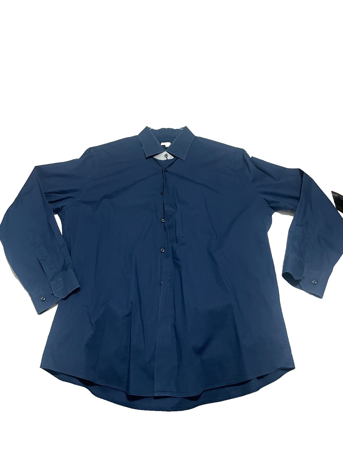 ben sherman button down shirt navy stretch size 16 or 32-33 gently used