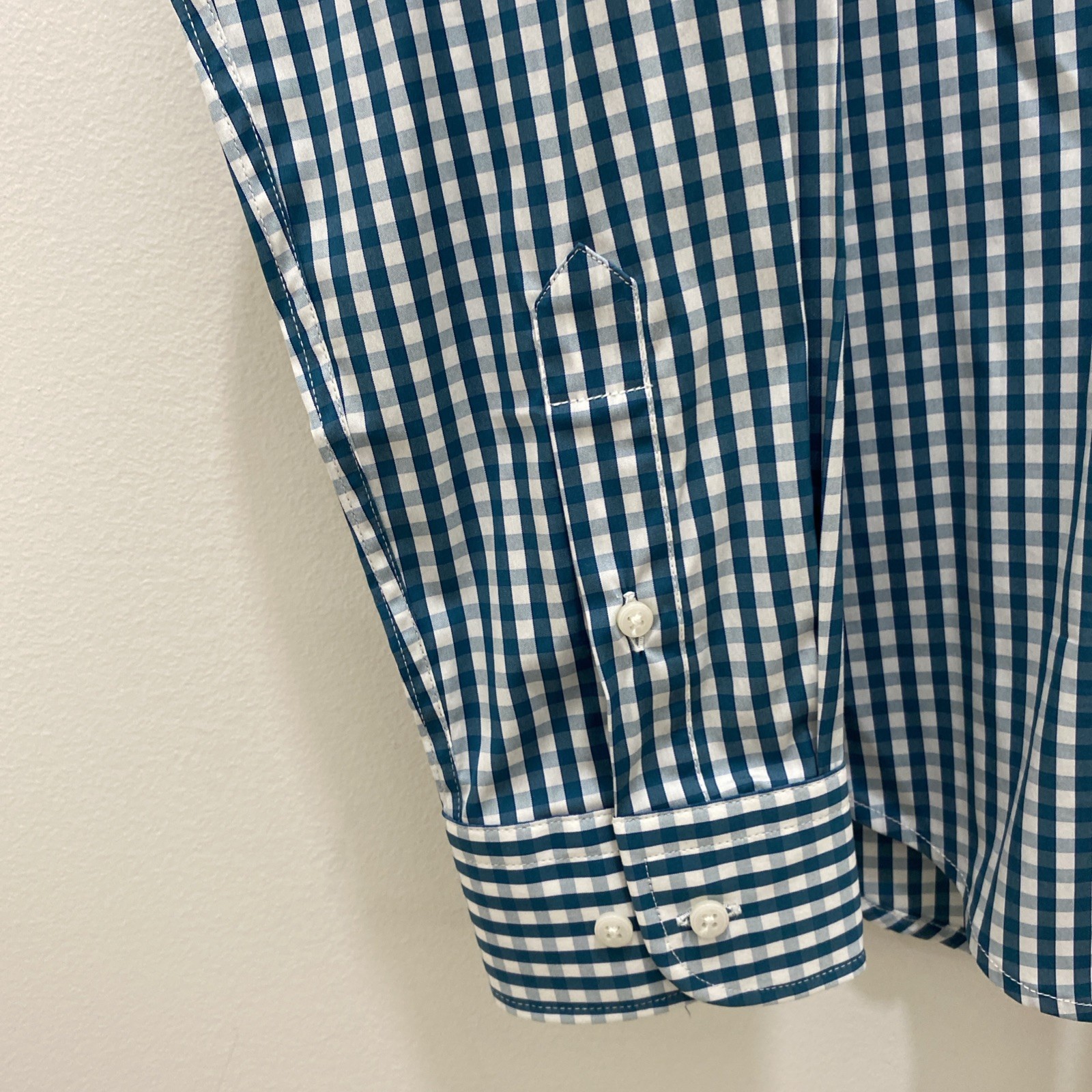 Scappino Mens XL Comfort Regular Fit Red White Gingham Check Shirt