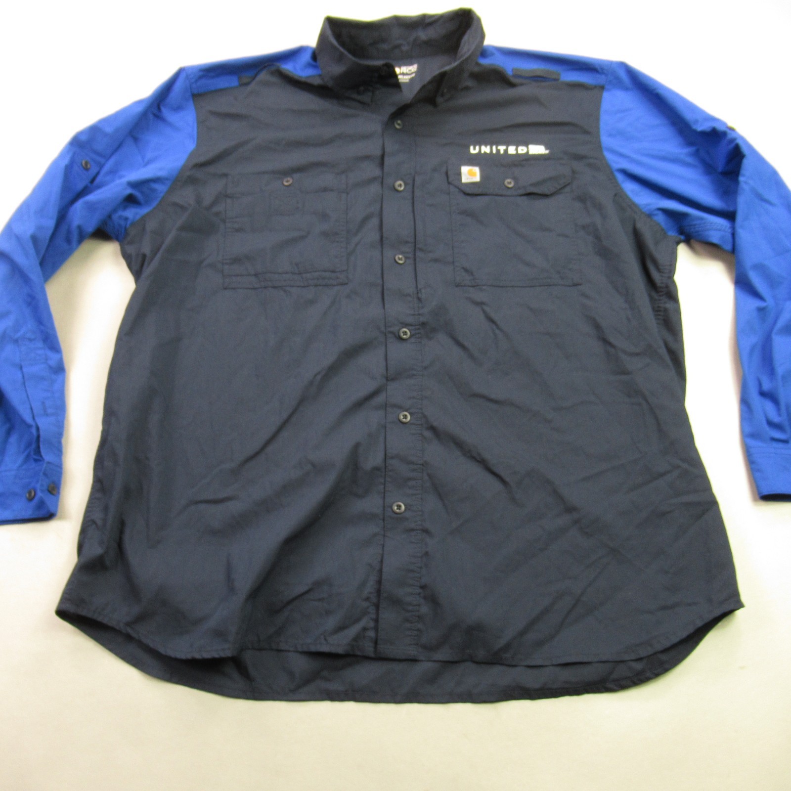 Carhartt Shirt Mens 2XL Long Sleeve Button Front Pockets Casual Relaxed