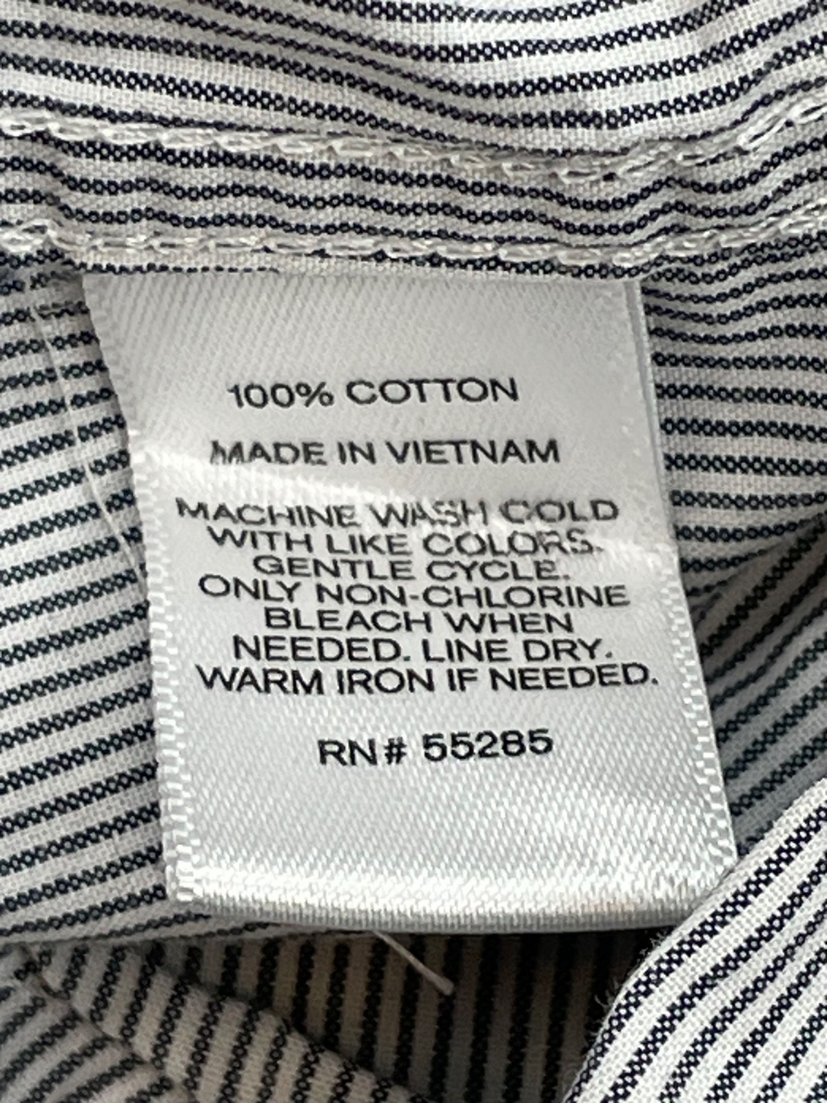 Express Shirt Mens Large Striped 100% Cotton Button Down
