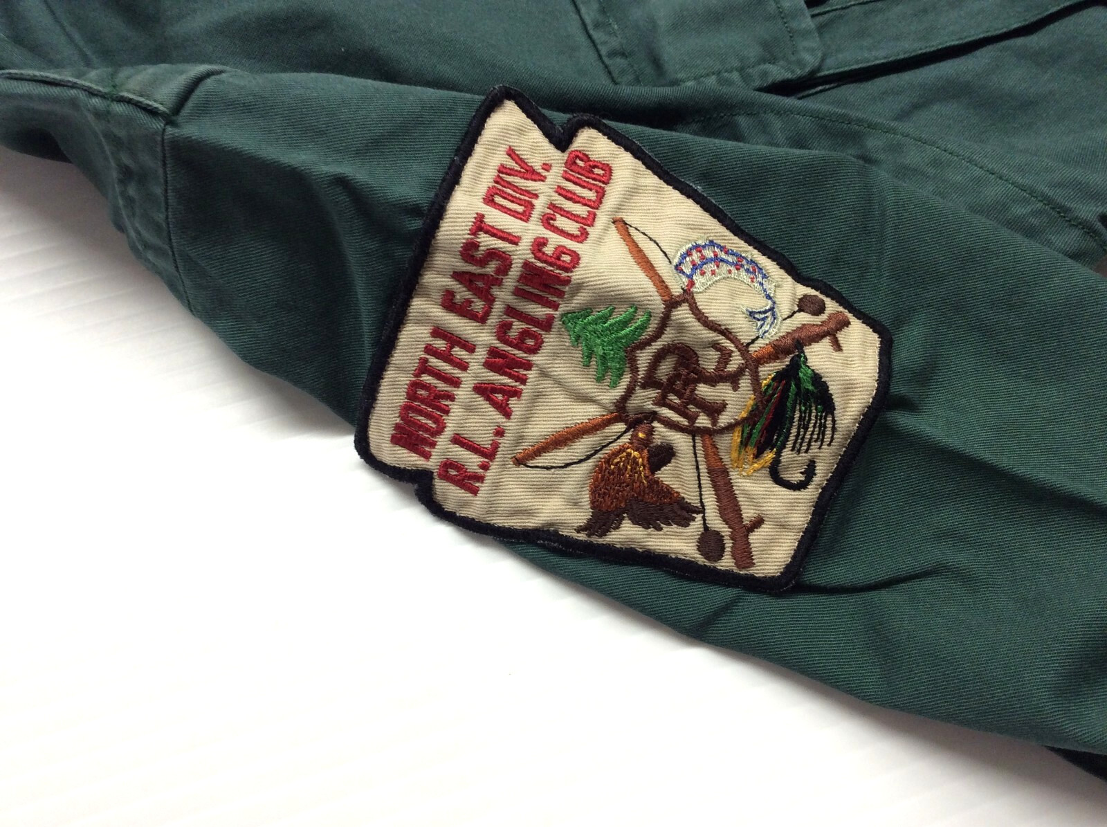 Polo Ralph Lauren VTG Retro Sportsman Fishing Rod Reel Hunting Shooting Shirt S