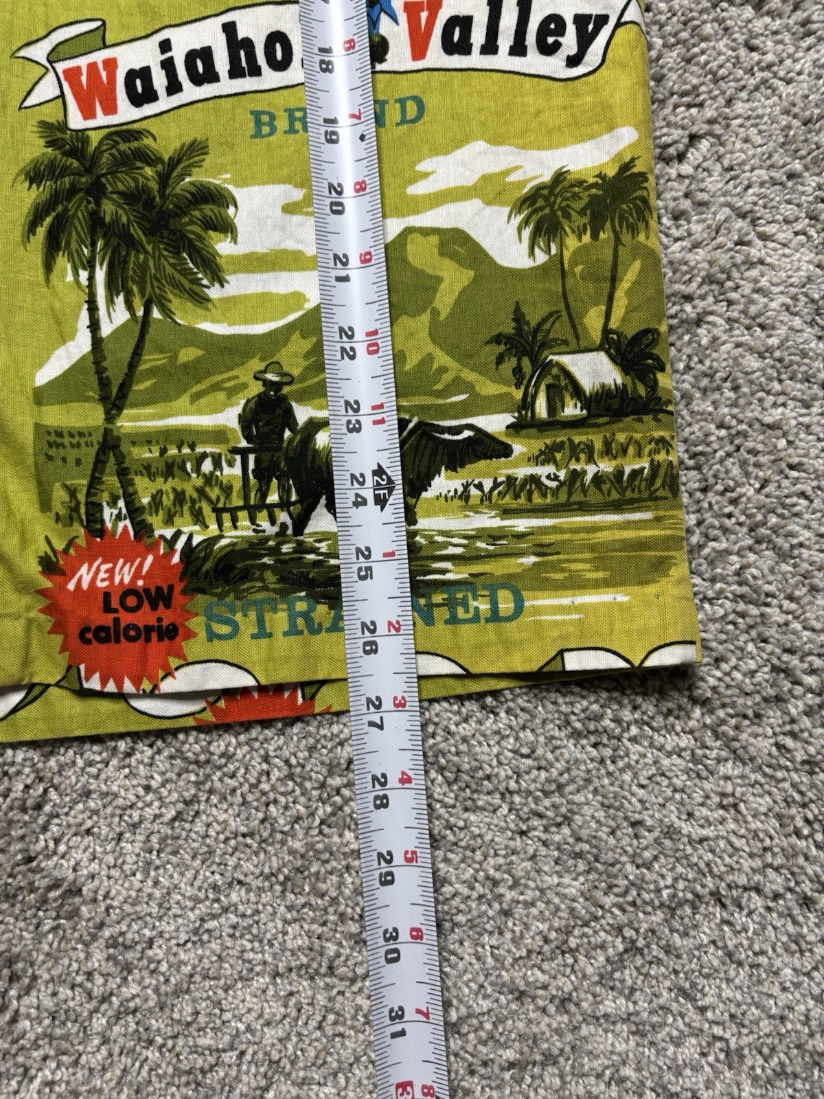 VTG Waiahole Poi Factory Hawaiian Holiday Sportswear Button Shirt Mens Food Oahu