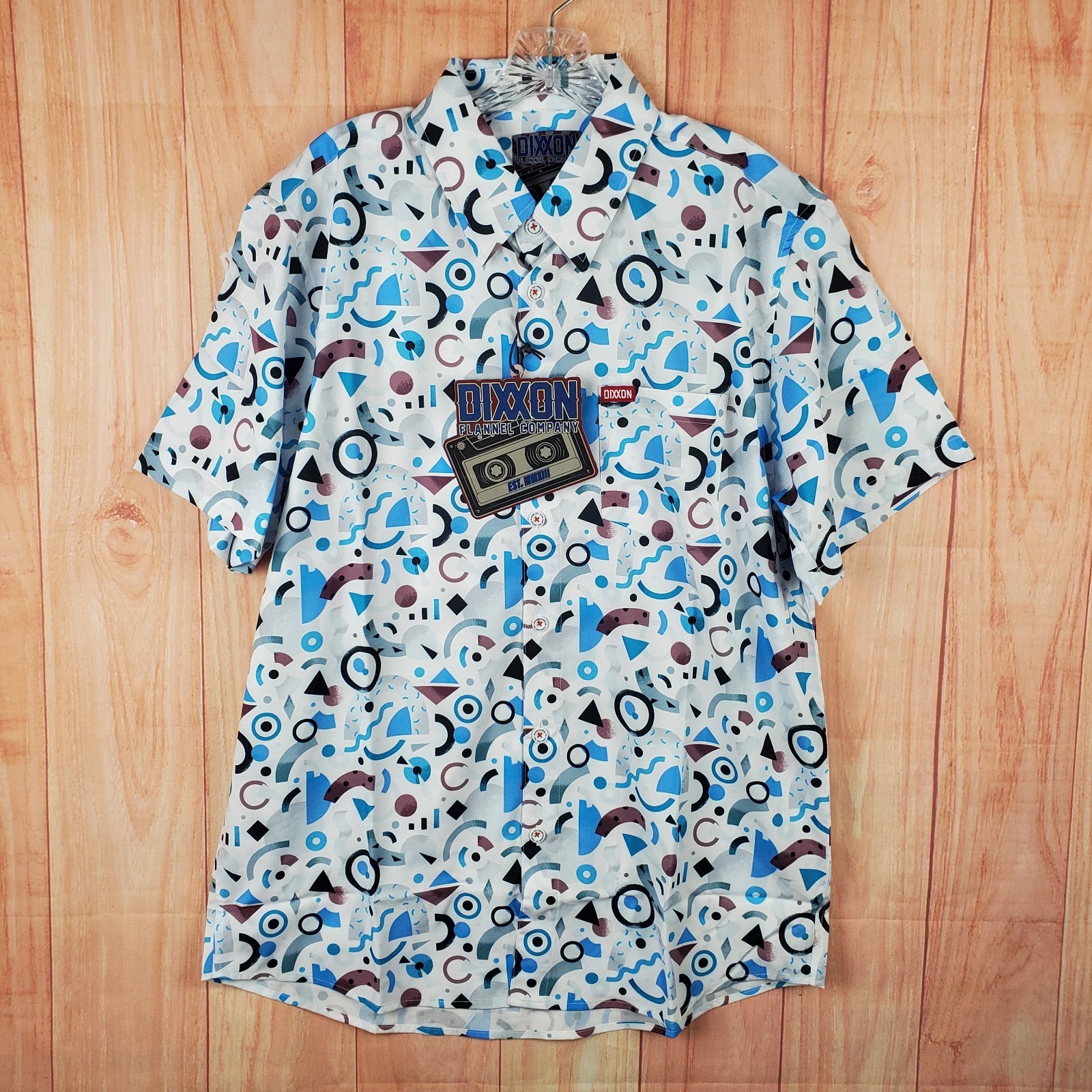 Dixxon Flannel Company Mens Shirt Sz Large The Wave Party Button Down NWT