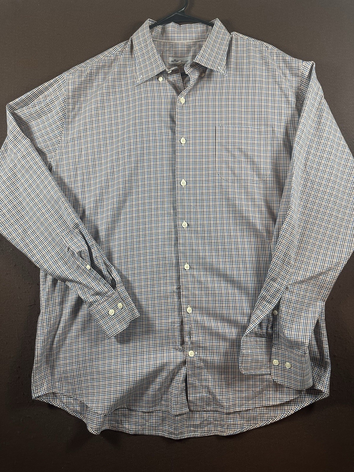 Peter Millar Crown Crafted Long Sleeve Button Up Shirt Size XL