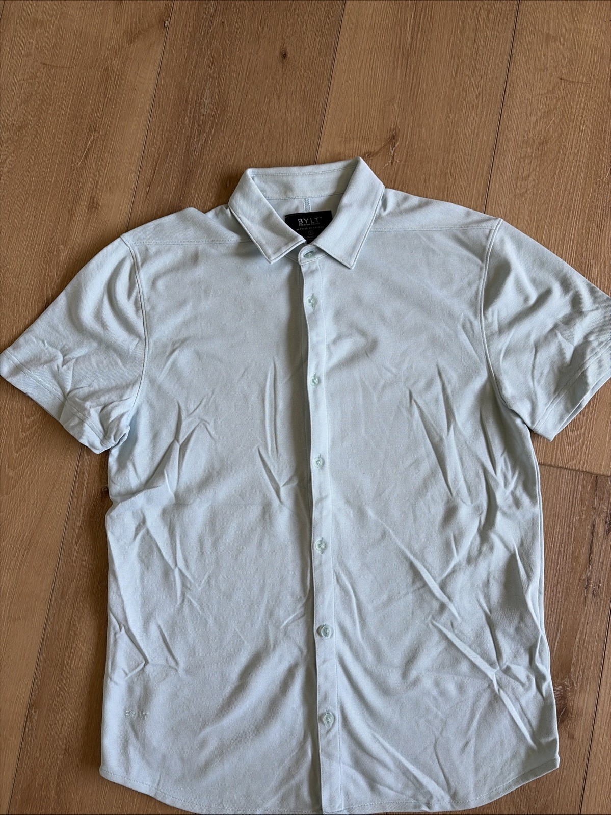 BYLT Premium Basics Bayside SS Oxford Shirt Men’s Large Button Up Short Sleeve