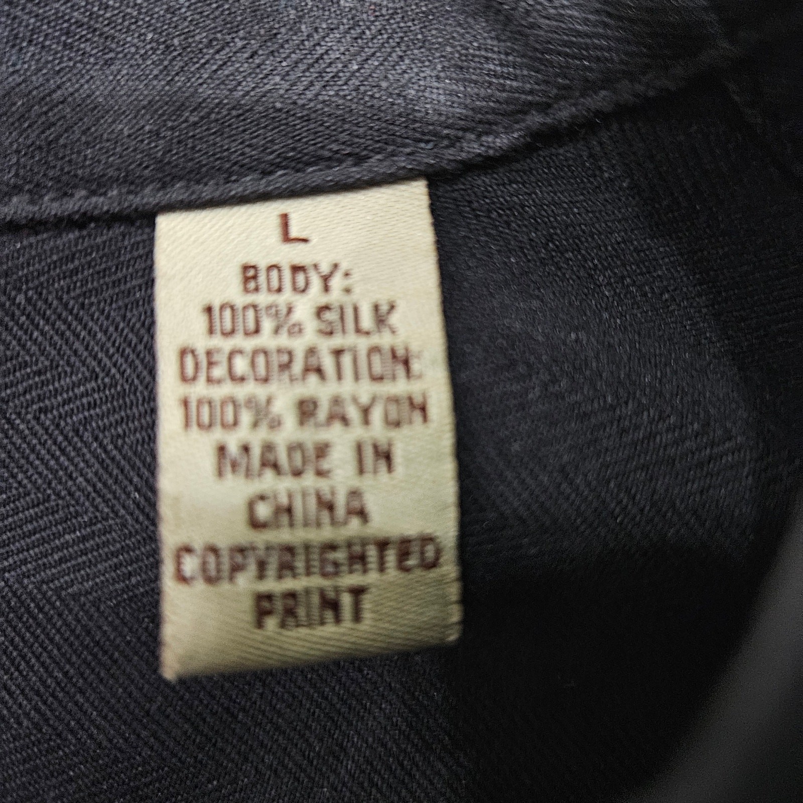 Men’s 100% Silk Embroidered Tommy Bahama “Bar None” Size Large