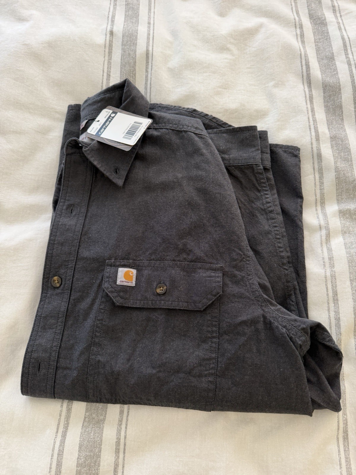NWT Carhartt Original Fit Lightweight Button-Down Long-Sleeve Shirt Men’s L