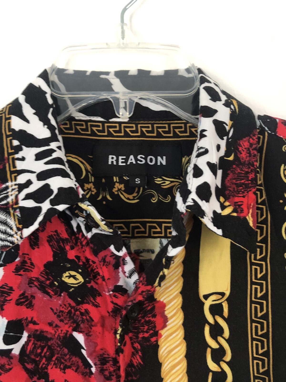 Reason Very cute printed men’s shirt for many occasions size S(D)