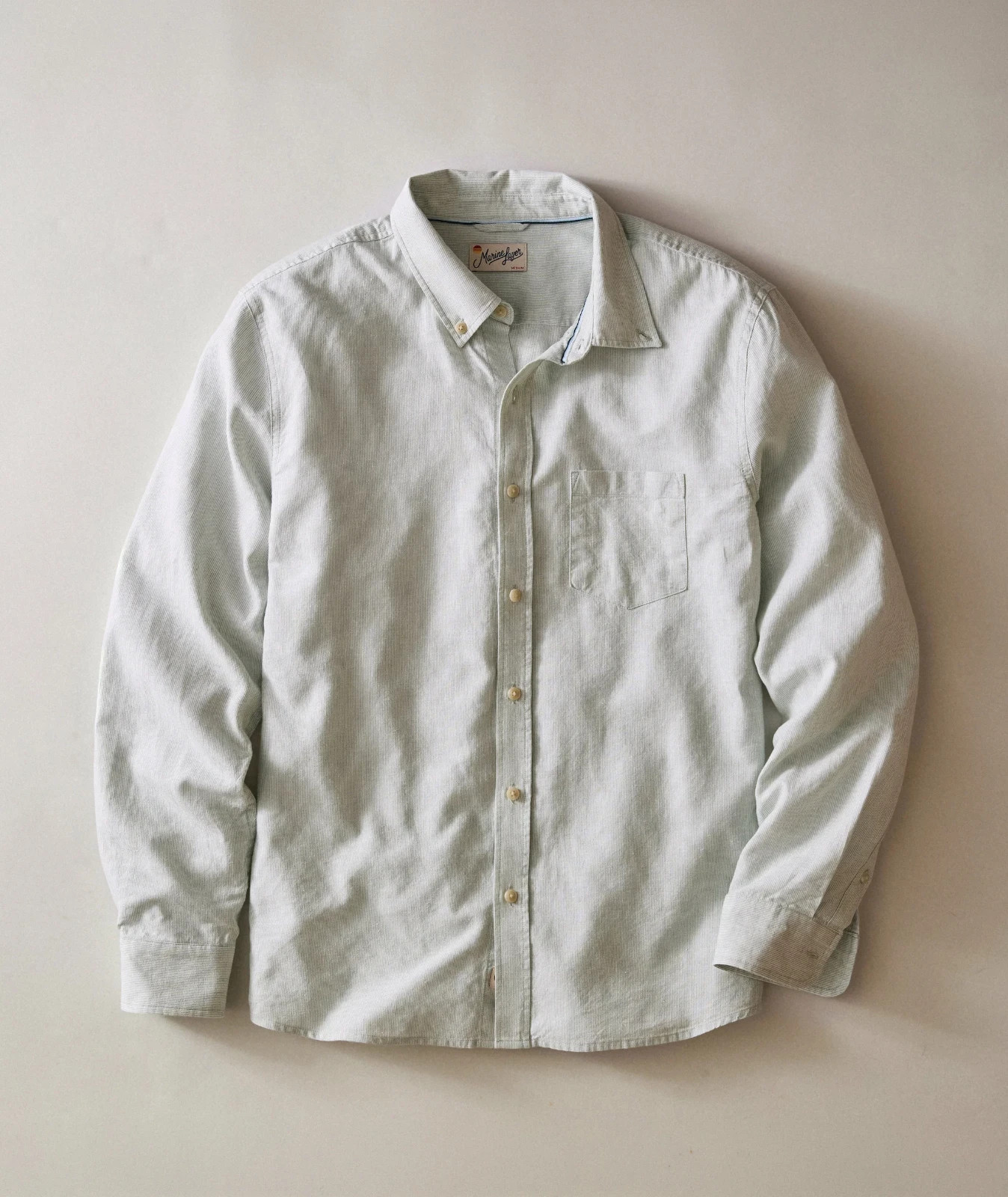 BRAND NEW Better-Than-Linen Long Sleeve Shirt Green Stripe (ALL SIZES AVAILABLE)