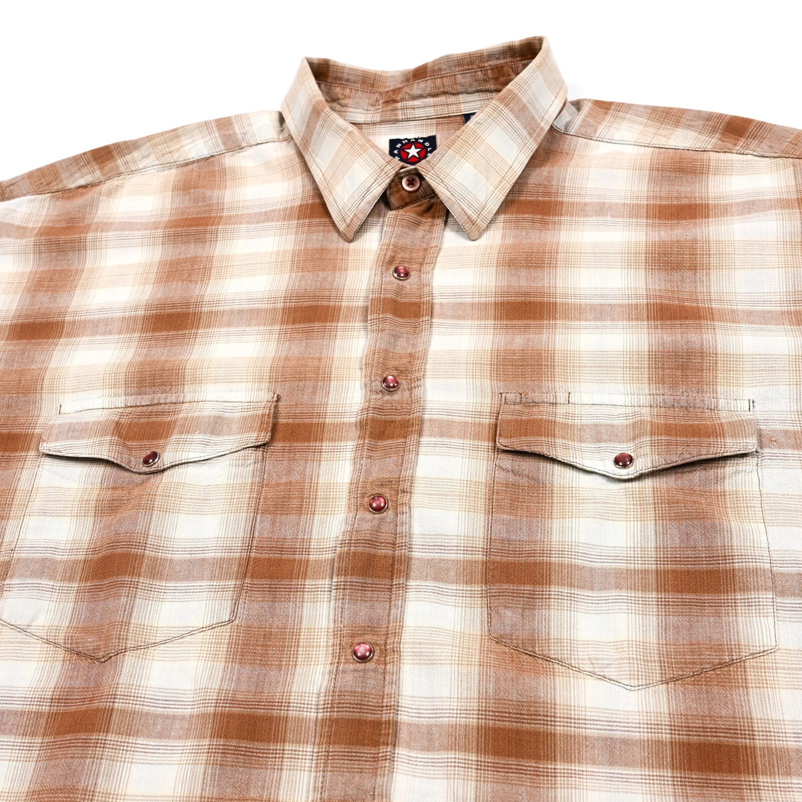 Panhandle Slim Men’s 2XL Plaid Pearl Snap Western Shirt Cowboy XXL EUC