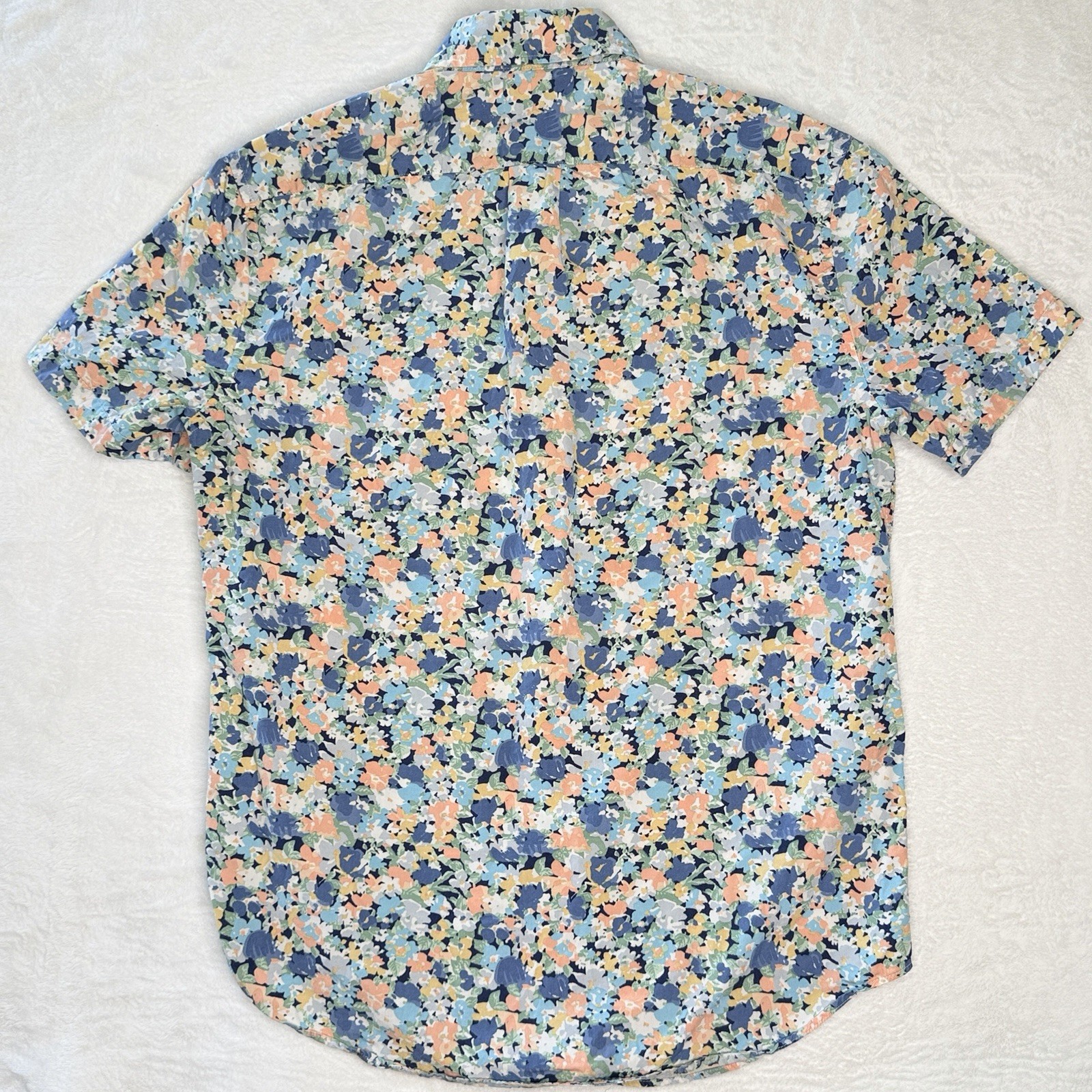 J.Crew Secret Wash Floral Button Up Shirt Men’s S Organic Cotton Classic Casual
