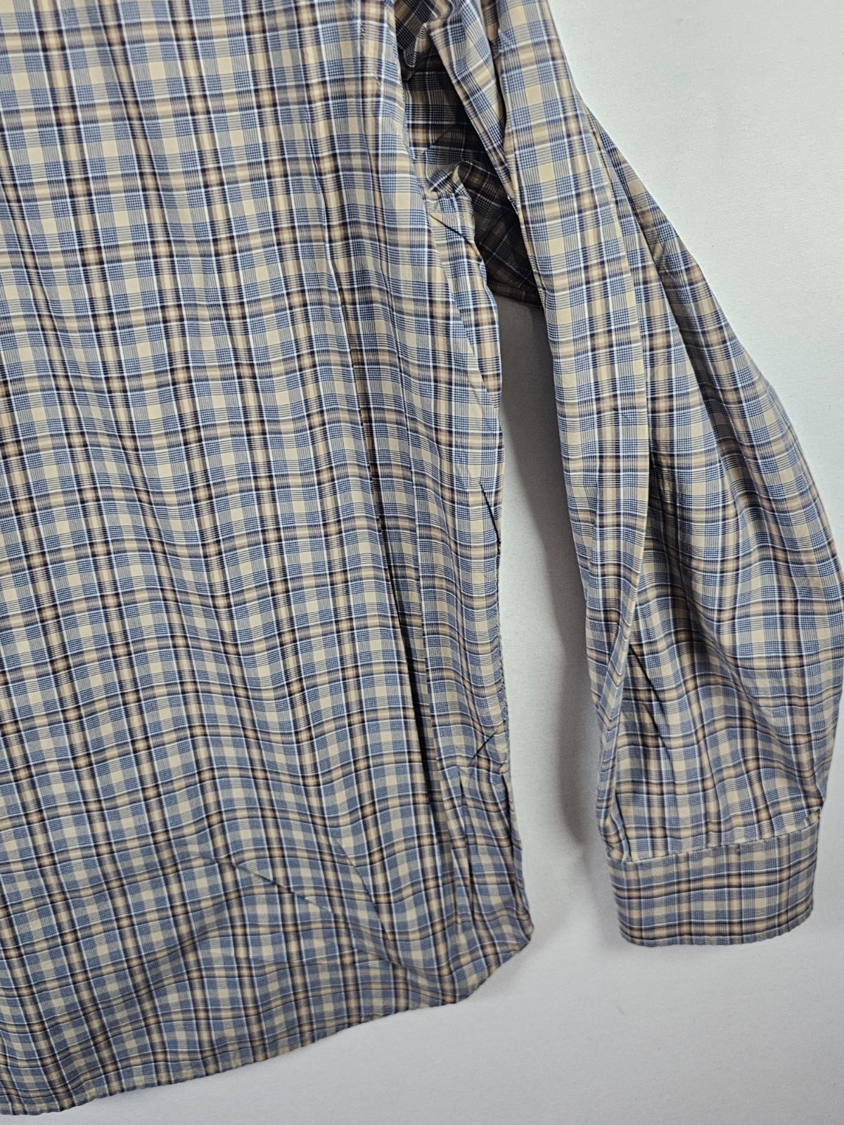 Lyle And Scott Scotland Plaid Button Combed Cotton Down Shirt Mens XL