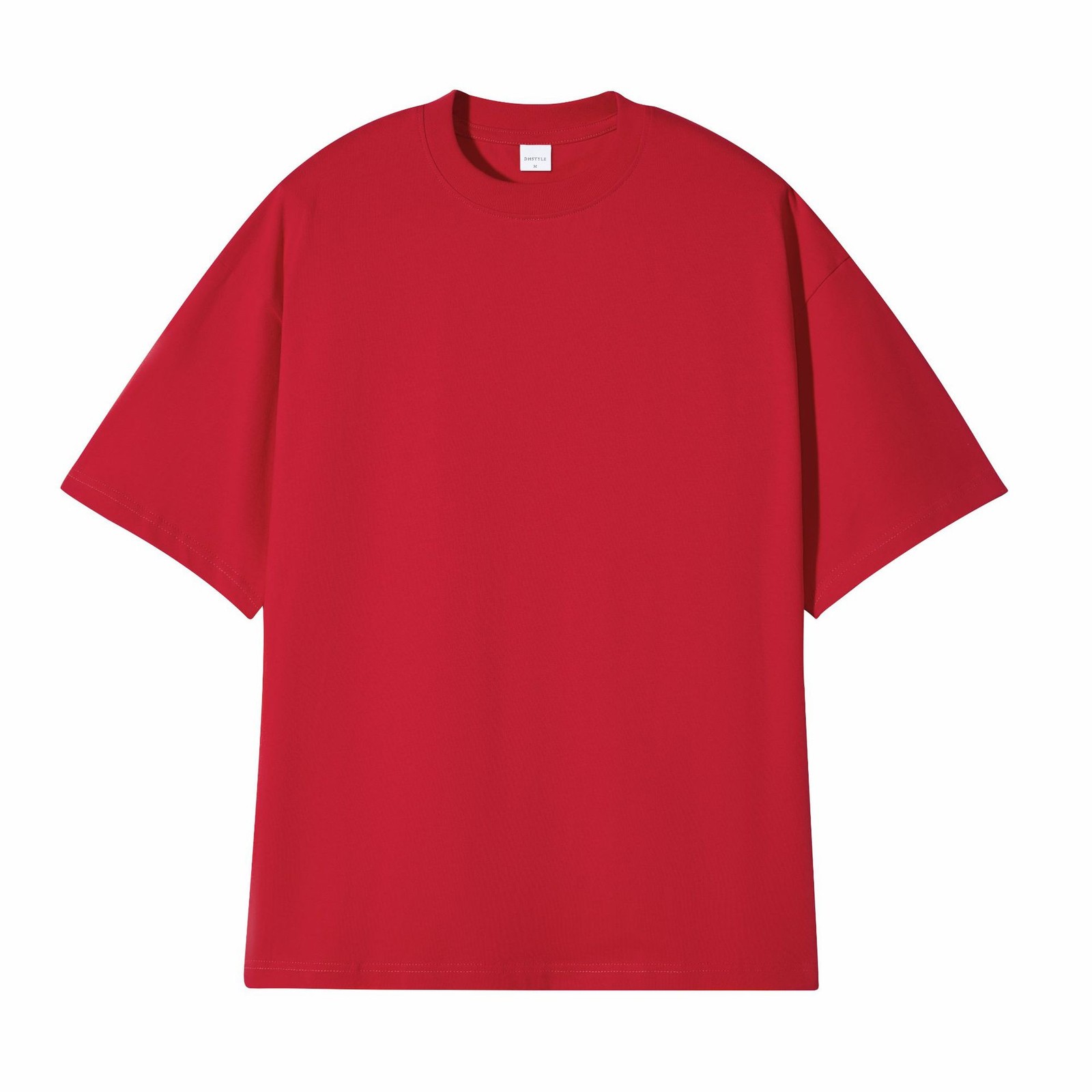 Japanese Loose Solid Cotton Drop Shoulder Street Tee