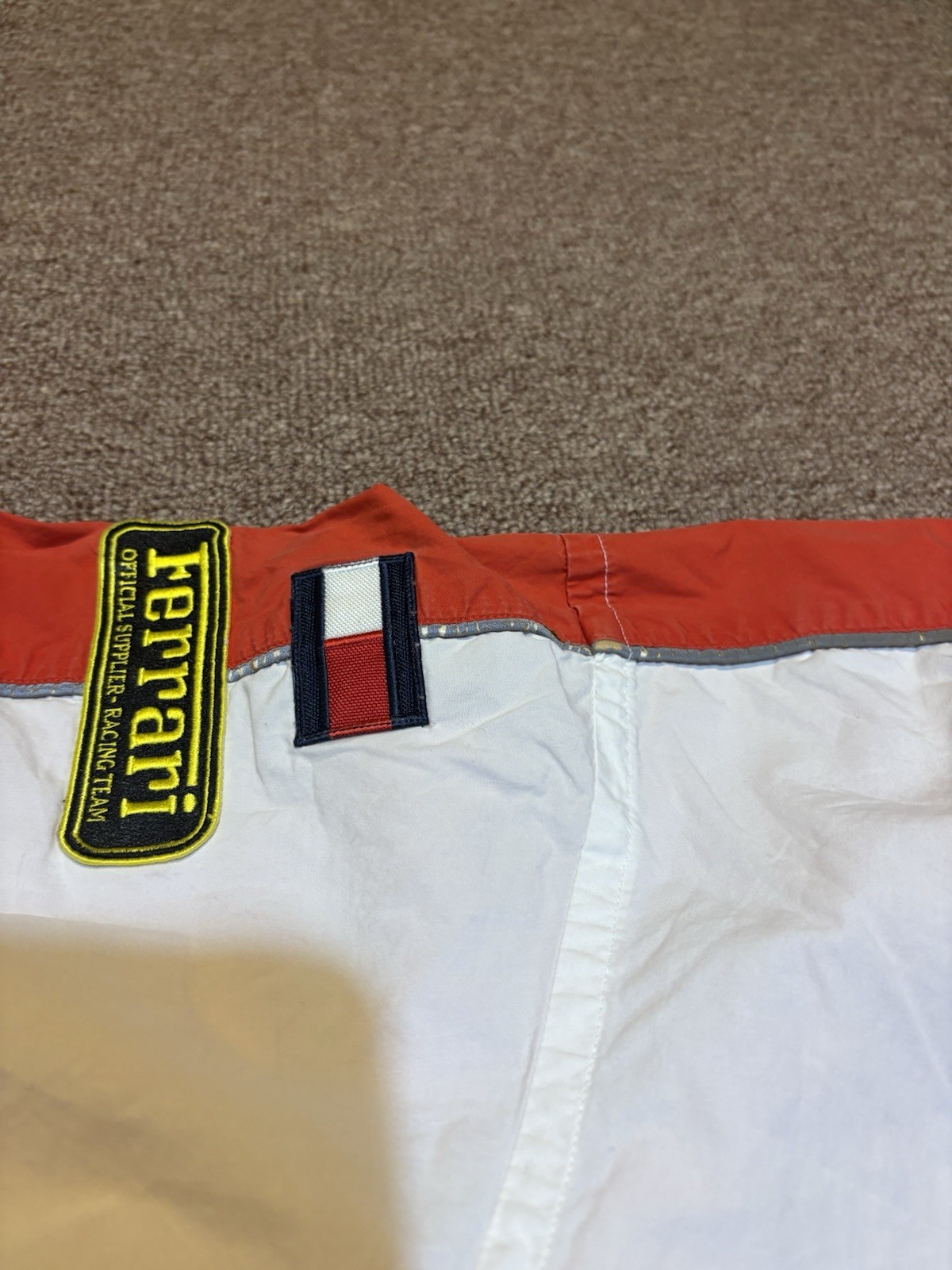 Vintage 2001 Tommy Hilfiger Ferrari Team Racing Put Crew Button Down Shirt