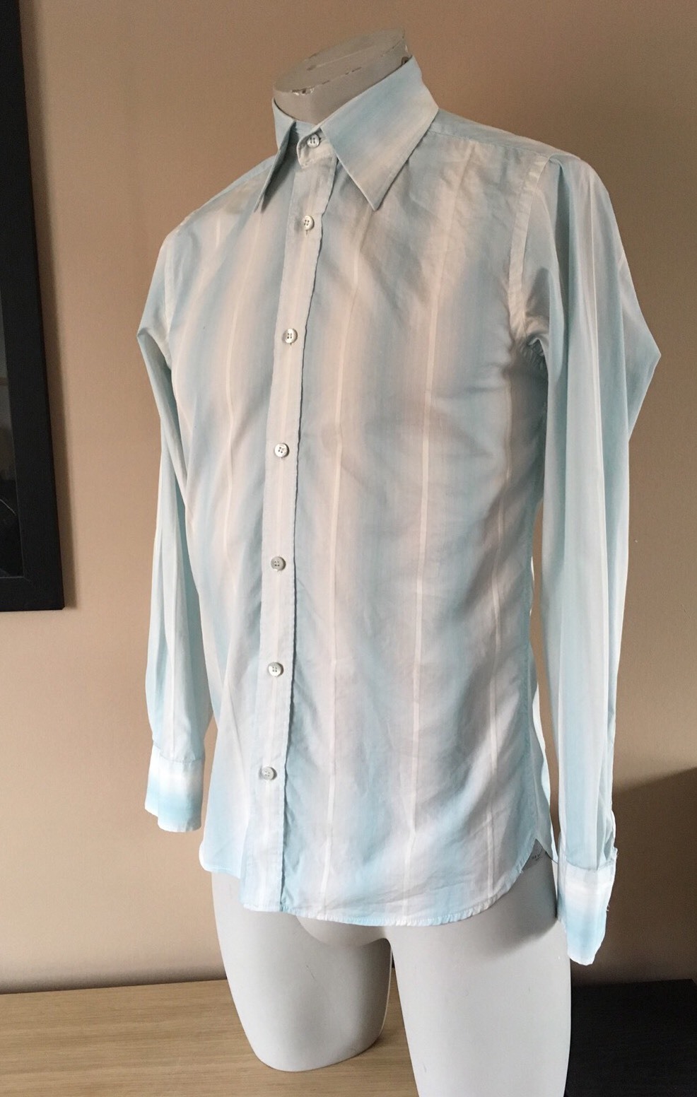 Men’s TED BAKER Striped Shirt Size 2 – 40 Inch Chest