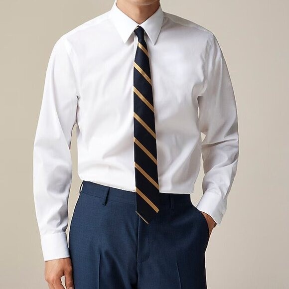 J. Crew Men’s Size XL Slim-fit Bowery wrinkle-free stretch cotton shirt NWT