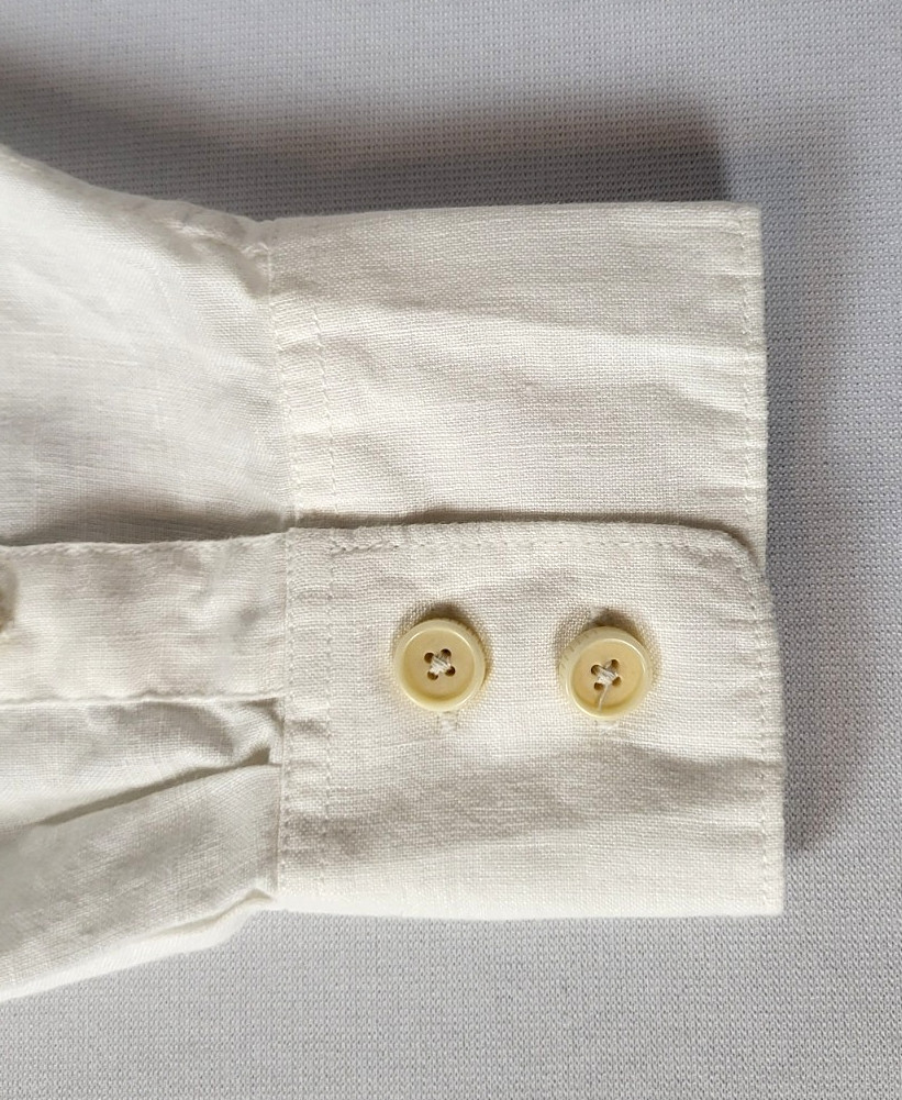 Tommy Bahama Men’s XL Off White Linen Long Sleeve Classic Machine Washable Shirt