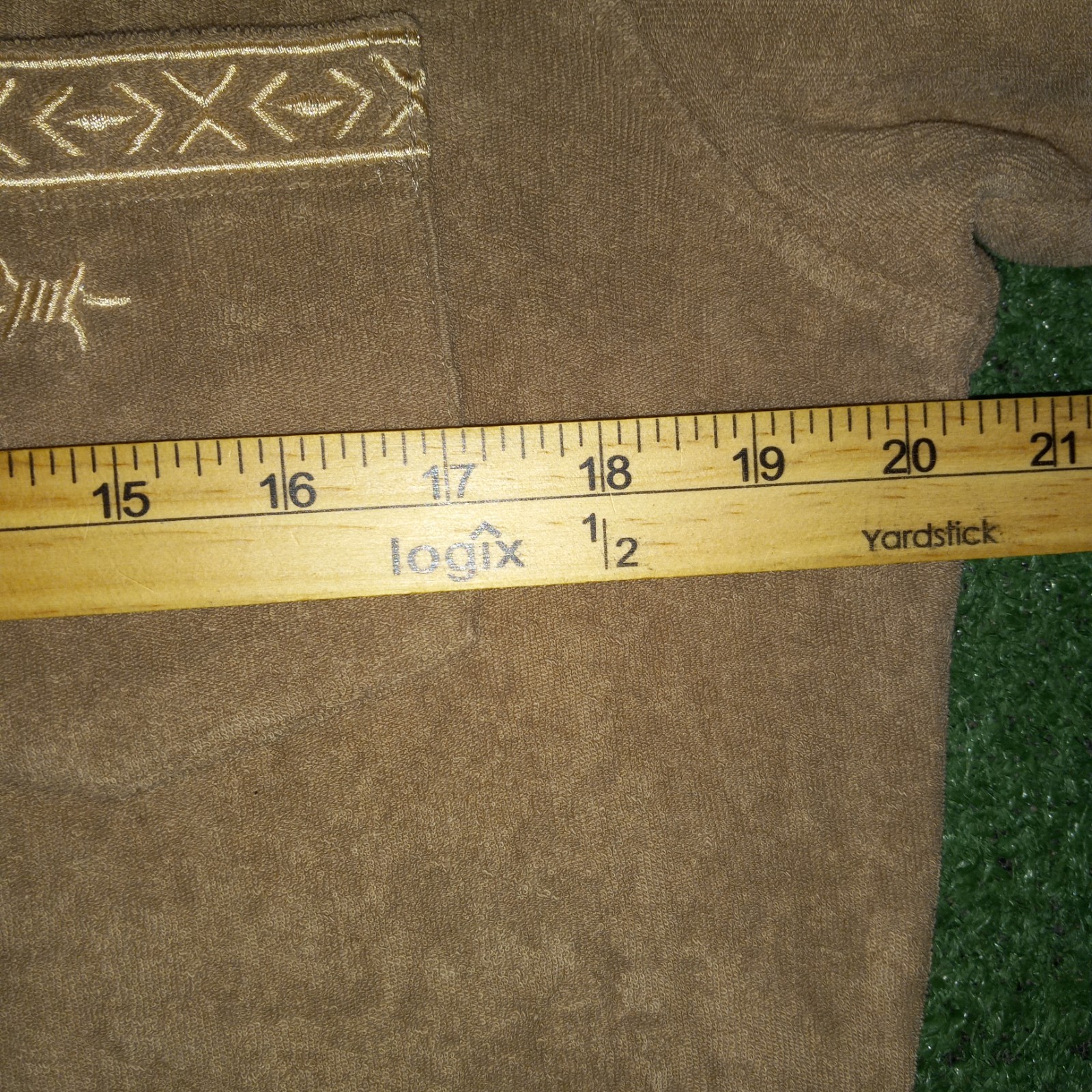 Texas Standard Terlingua Terry Cloth Shirt Oecan Brown Mens Small