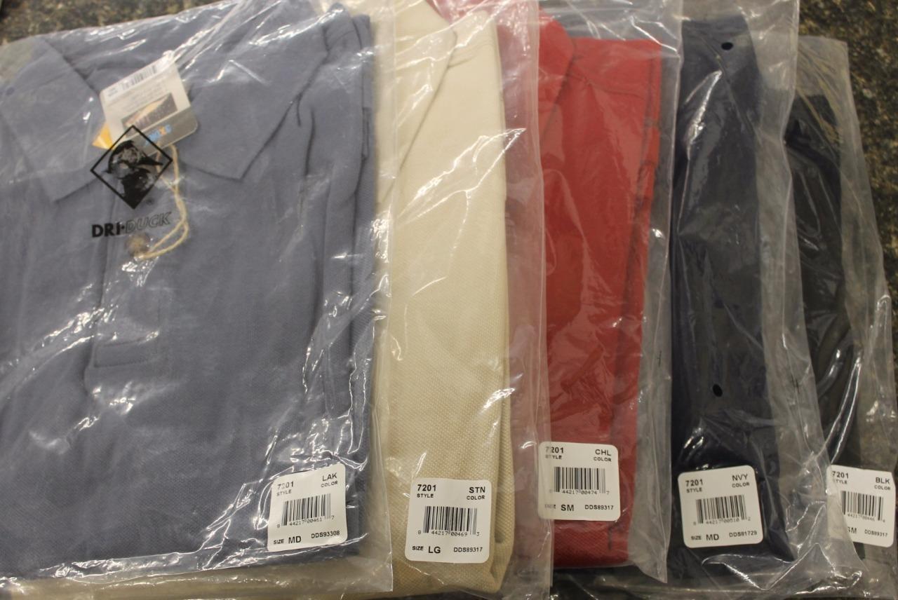 DriDuck APEX 100% Cotton 2-Button Polo Shirt 3XDRY Technology Choice Size &Color