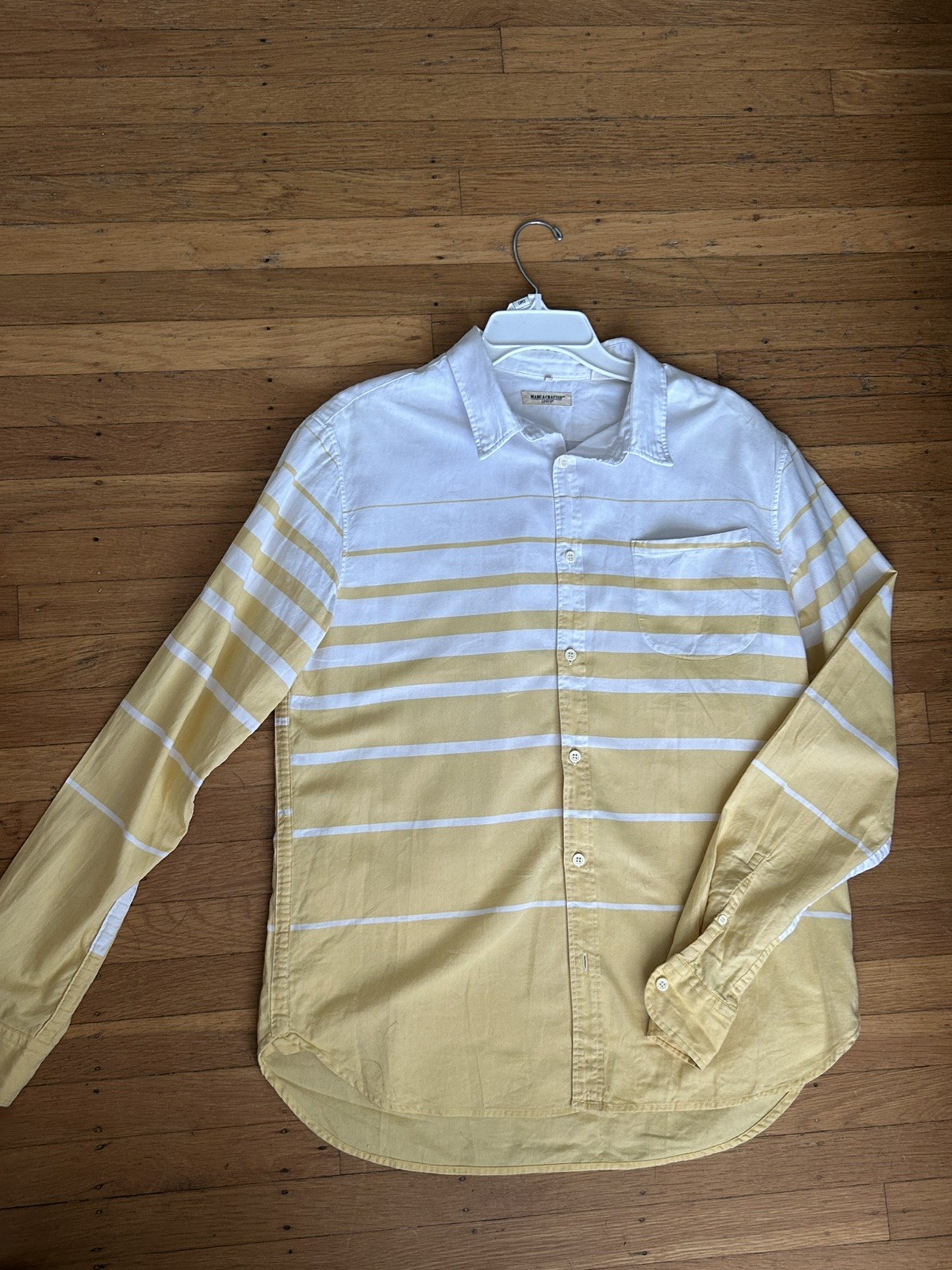 Vintage Yellow Levi’s Made and Crafted Long Sleeve Button Down Shirt L