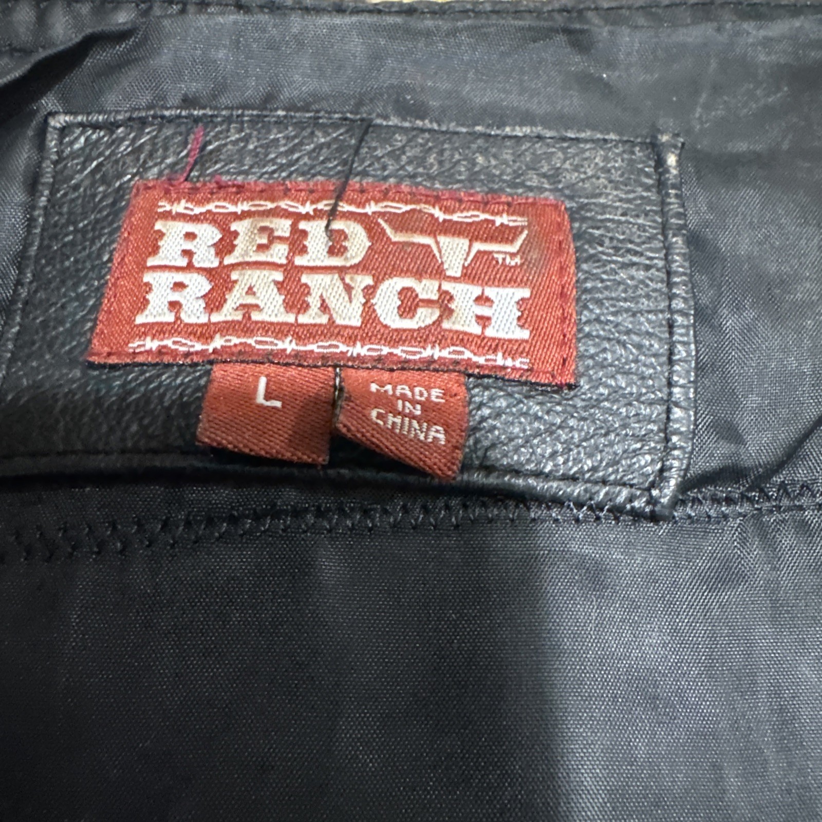 RED RANCH biker vest, men’s size large preowned excellent condition see pictures