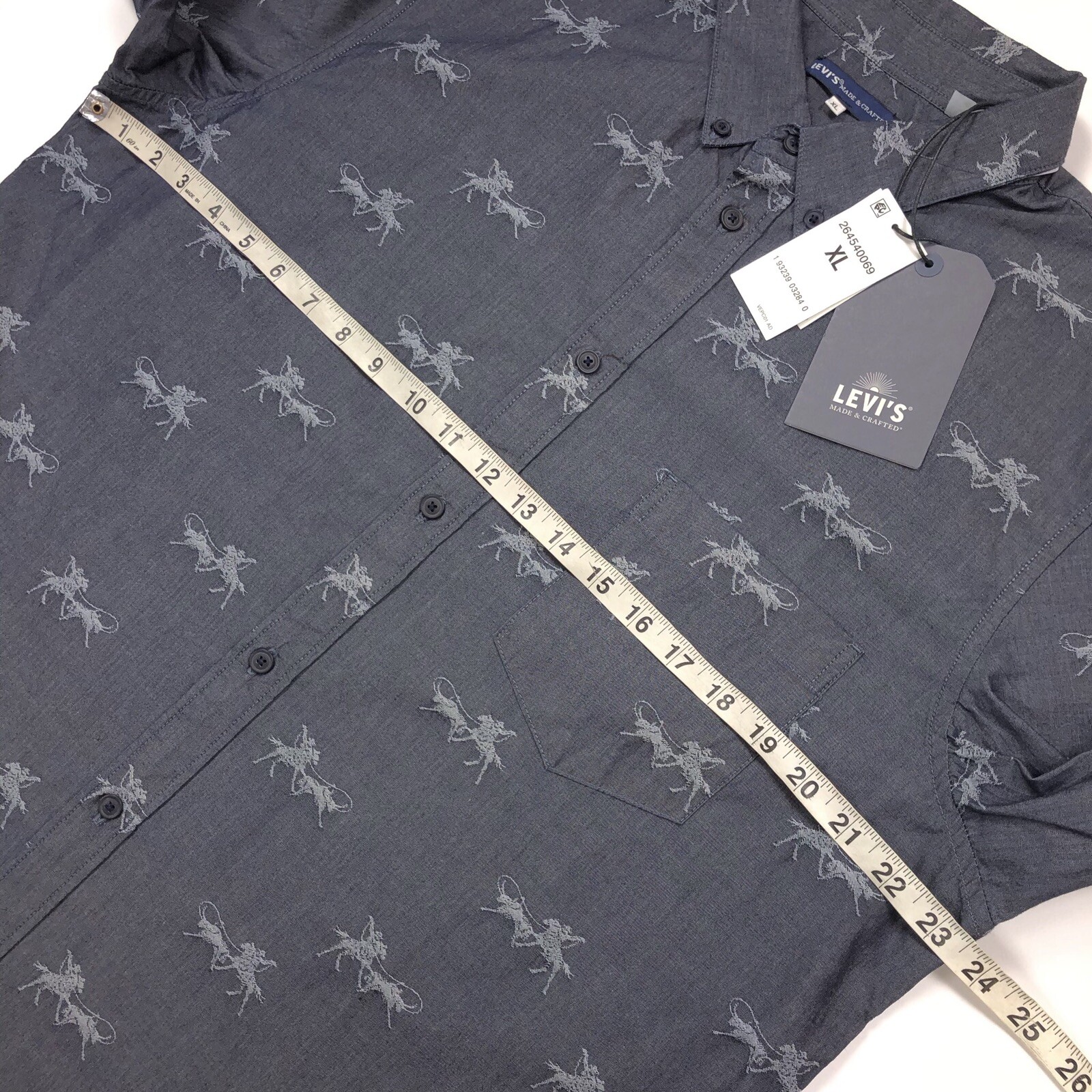 Levi’s Made & Crafted Men’s Rodeo Long Sleeve Button Down Shirt Size XL $128