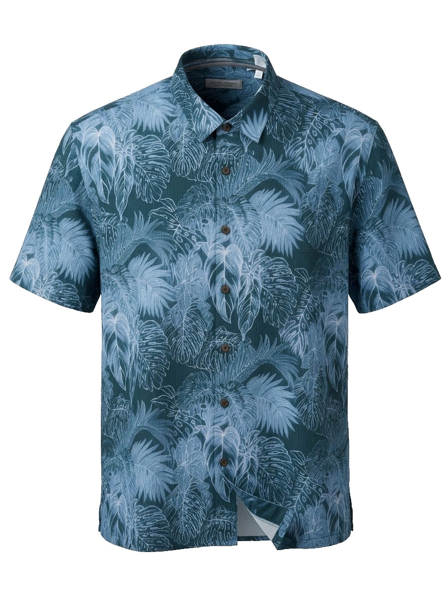 Tommy Bahama Coast Luminescent Fronds IslandZone Blue Note 2XLB NWT $168