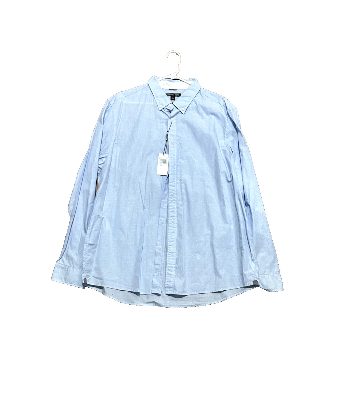 Mens Michael Kors Long Sleeve Button Up Airsoft Stretch Dress Shirt Size XXL
